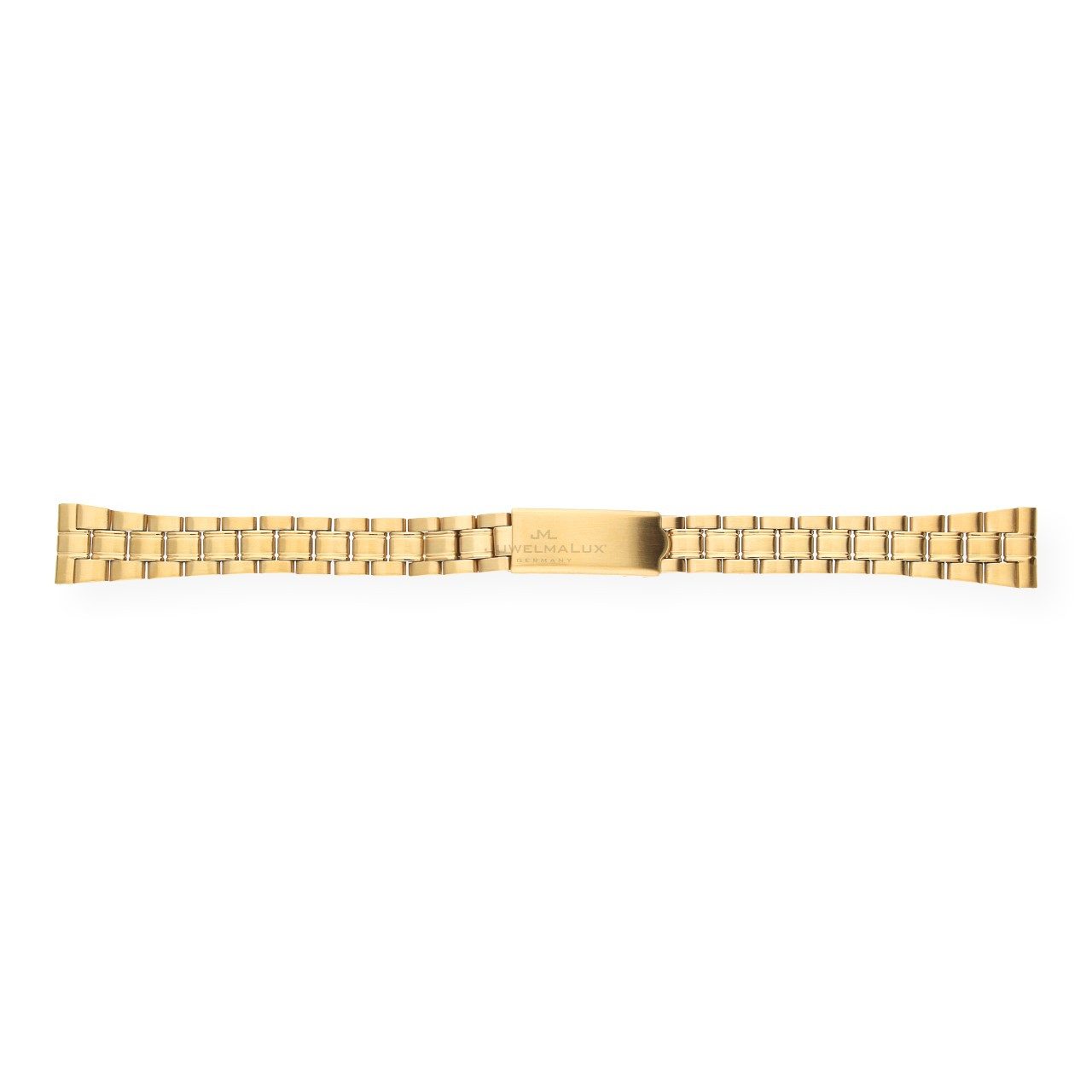 JuwelmaLux Uhrenarmband JuwelmaLux Uhrenarmband Edelstahl vergoldet mit Faltschließe JL28-09-0