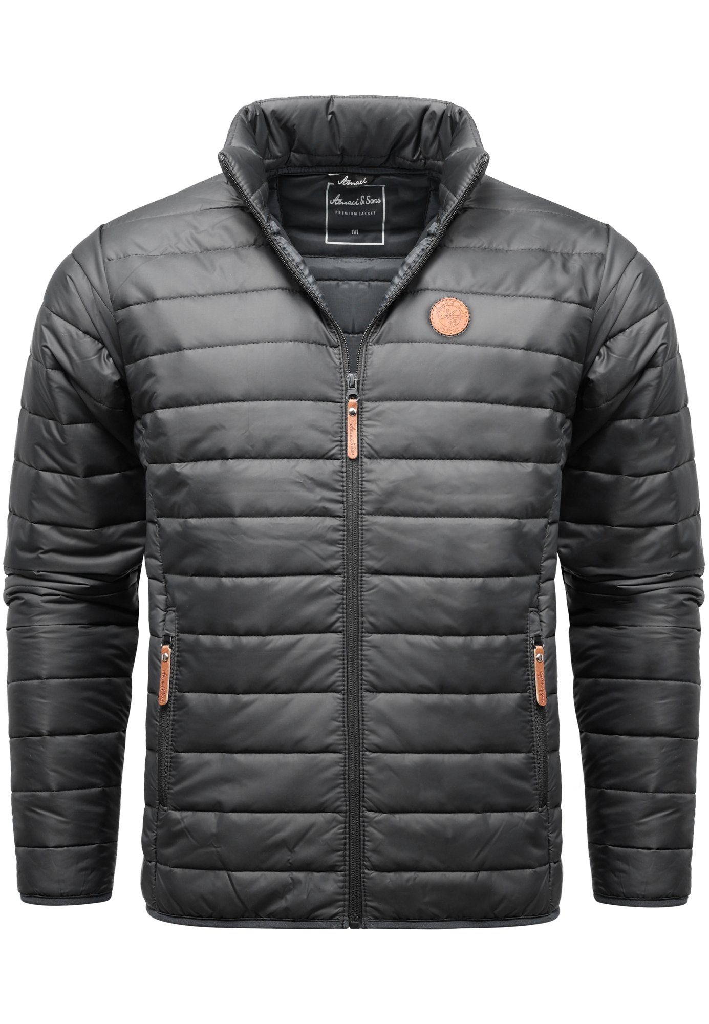 Amaci&Sons Steppjacke Pomona Steppjacke Herren Outdoor Basic Patch Jacke günstig online kaufen