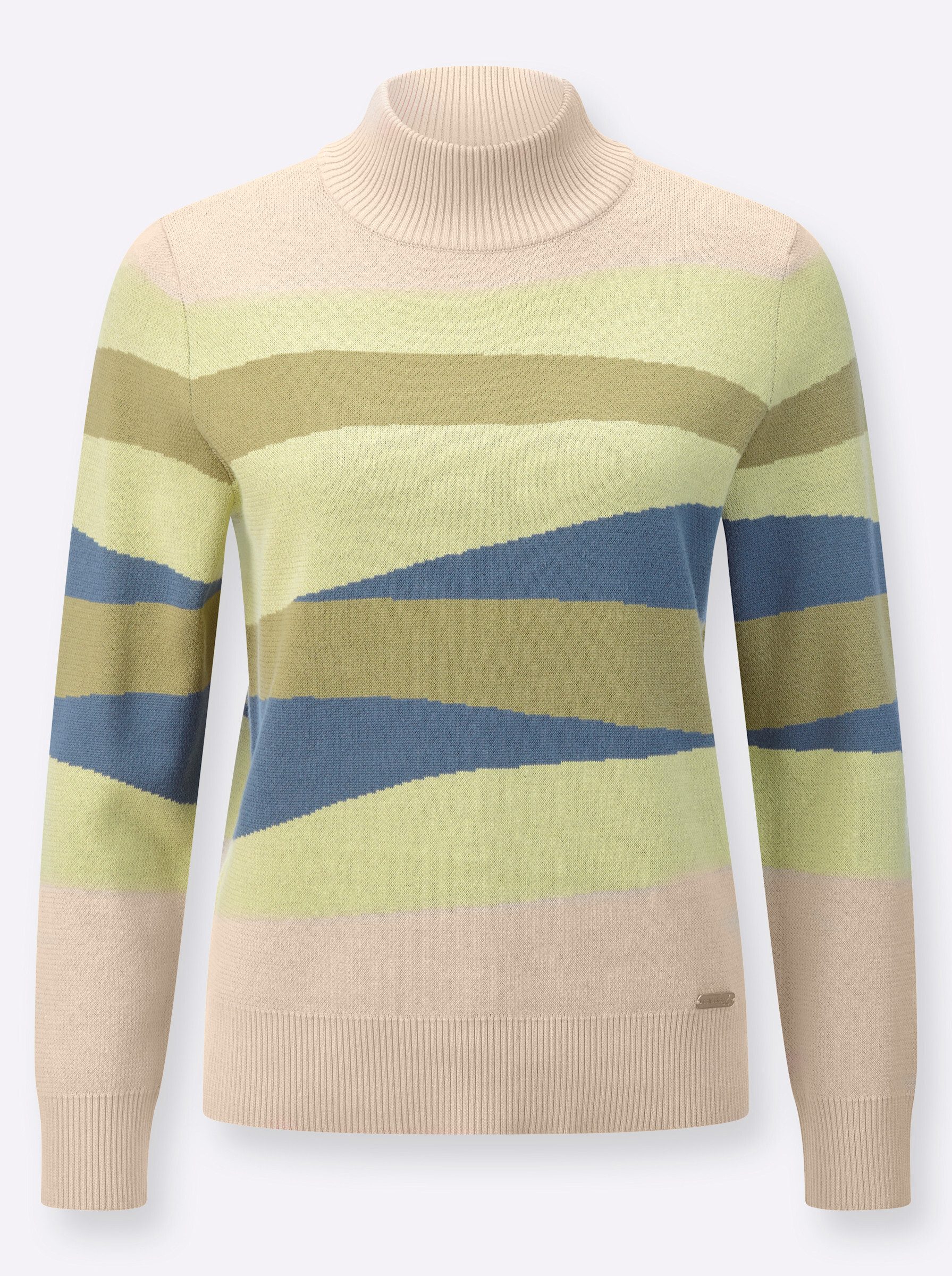 Strickpullover Pullover Langarm Jacquard