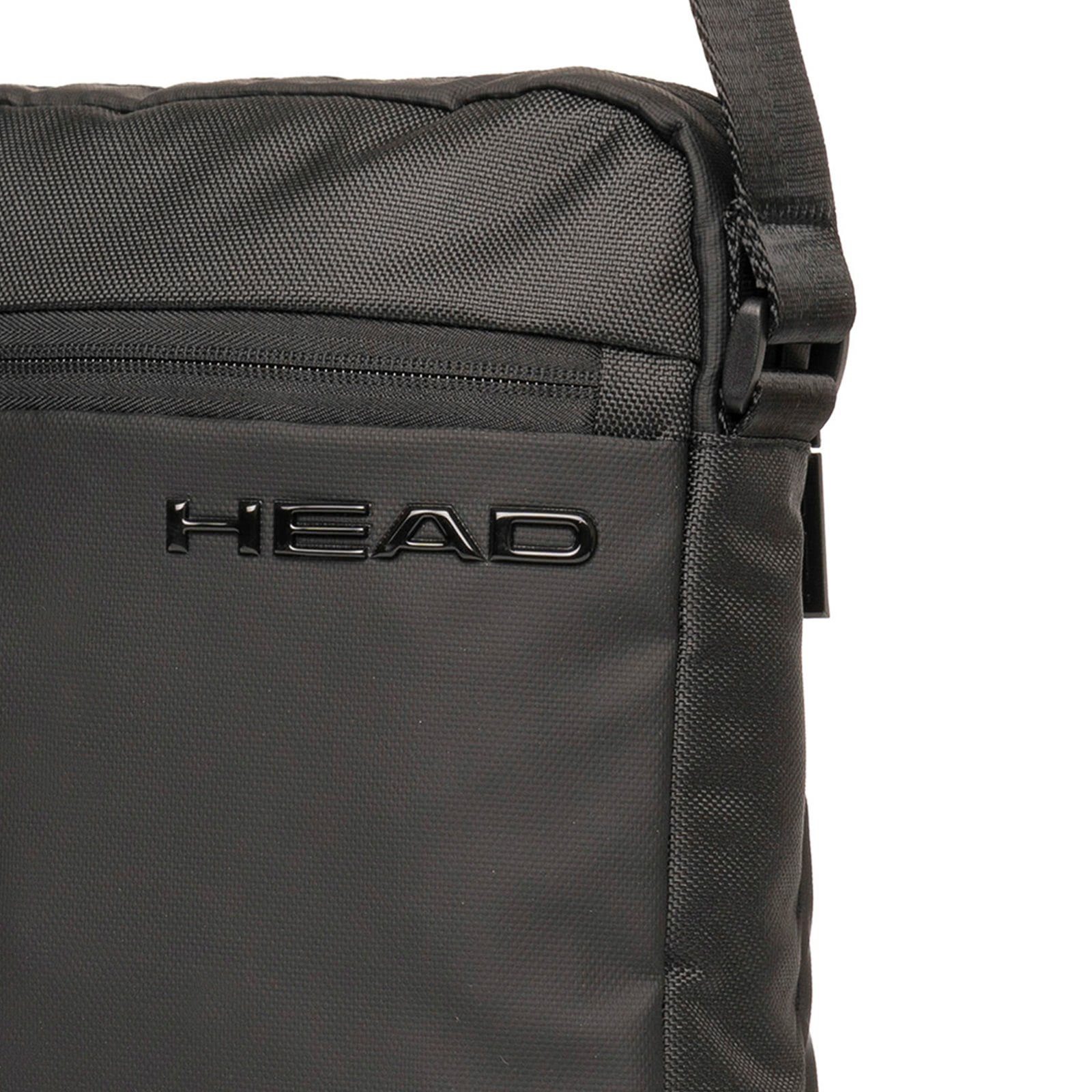 Head Schultertasche Head Umhängetasche Polyester schwarz (Umhängetasche), Umhängetasche Coated Polyester, schwarz ca. 26,55cm hoch