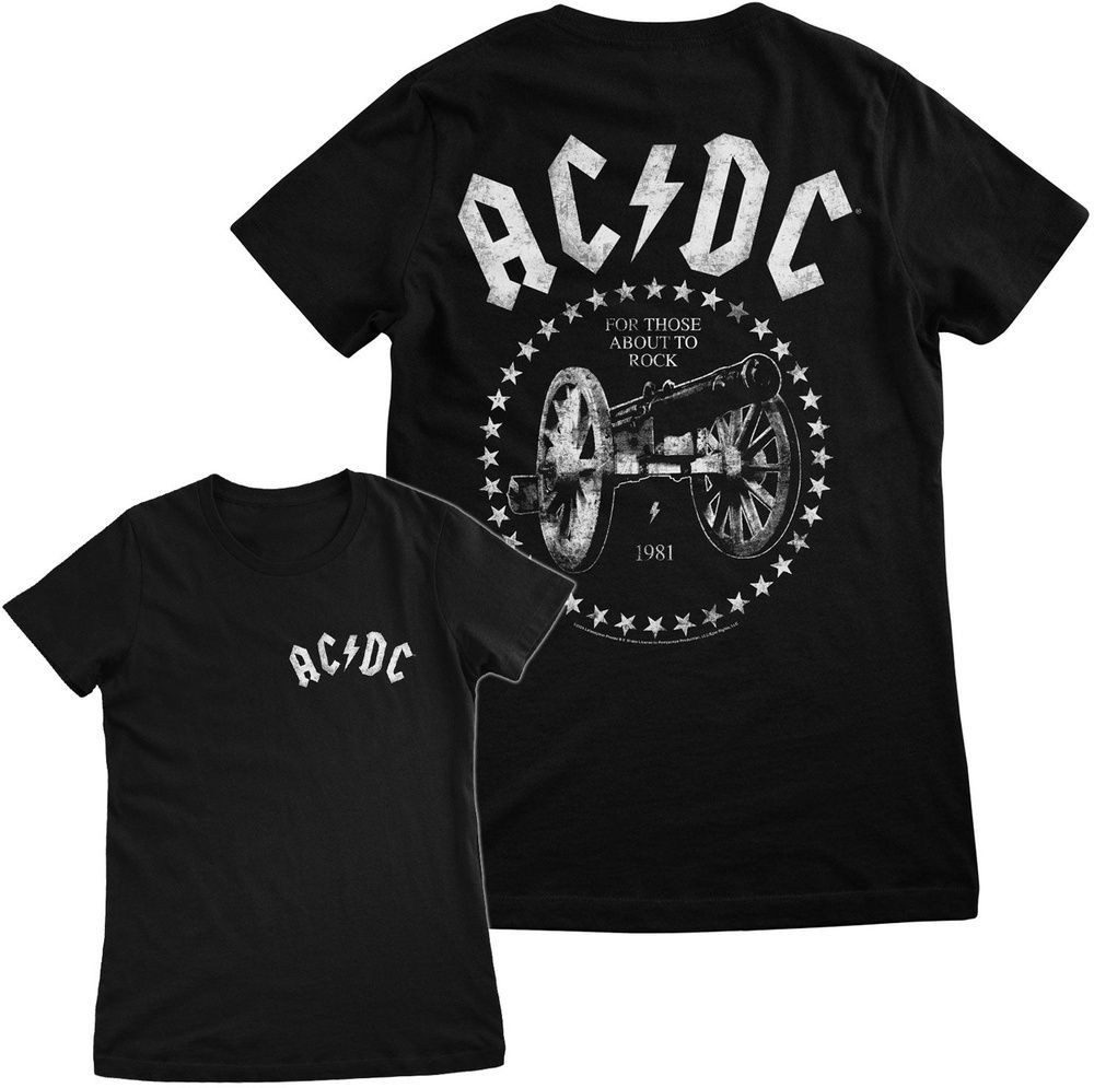 AC/DC T-Shirt For Those About To Rock Girly Tee