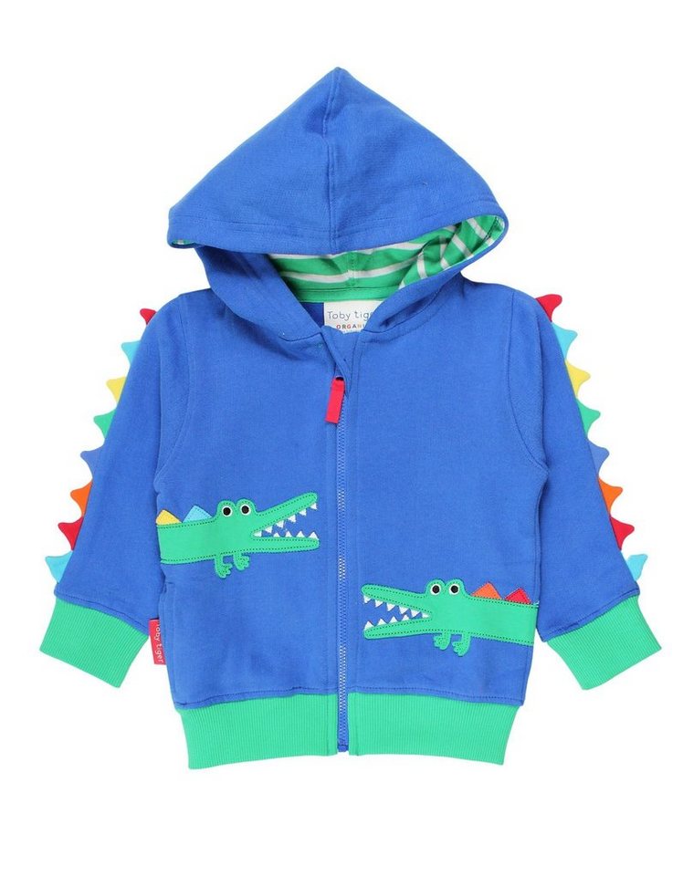 Toby Tiger Sweatjacke Sweatjacke mit Krokodil Applikation