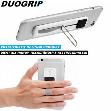 MAVURA DUOGRIP 2in1 Handy Smartphone Fingerhalter Ständer Handy Griff Halter Fingerhalter, (Handyhalter Handyständer verstellbar klappbar Halterung Handyhalterung)