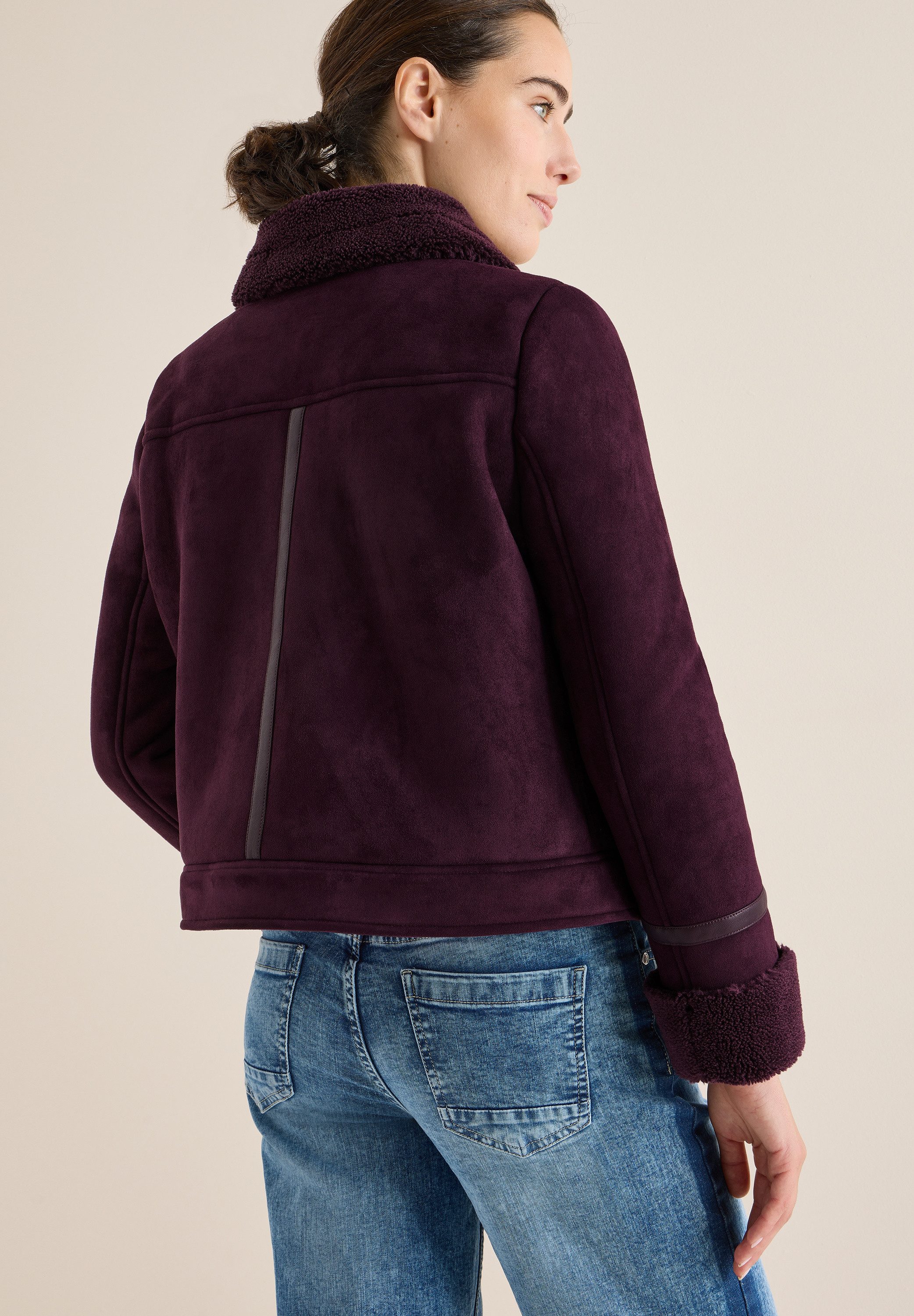 CECIL Outdoorjacke mit Fake-Fur-Details günstig online kaufen