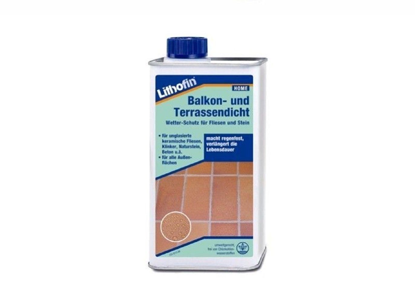 Lithofin Balkon- und Terrassendicht 1 Liter Naturstein-Reiniger
