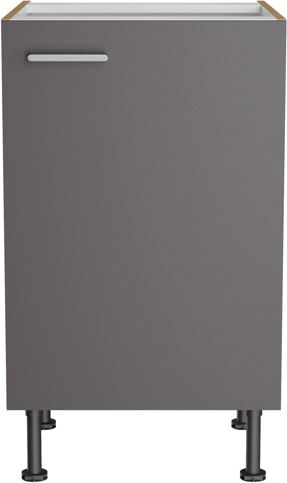 KOCHSTATION Unterschrank KS-Lucy Breite 50 cm, mit 1 Tür, 1 Einlegeboden, Soft-Close, verstellbare Füße