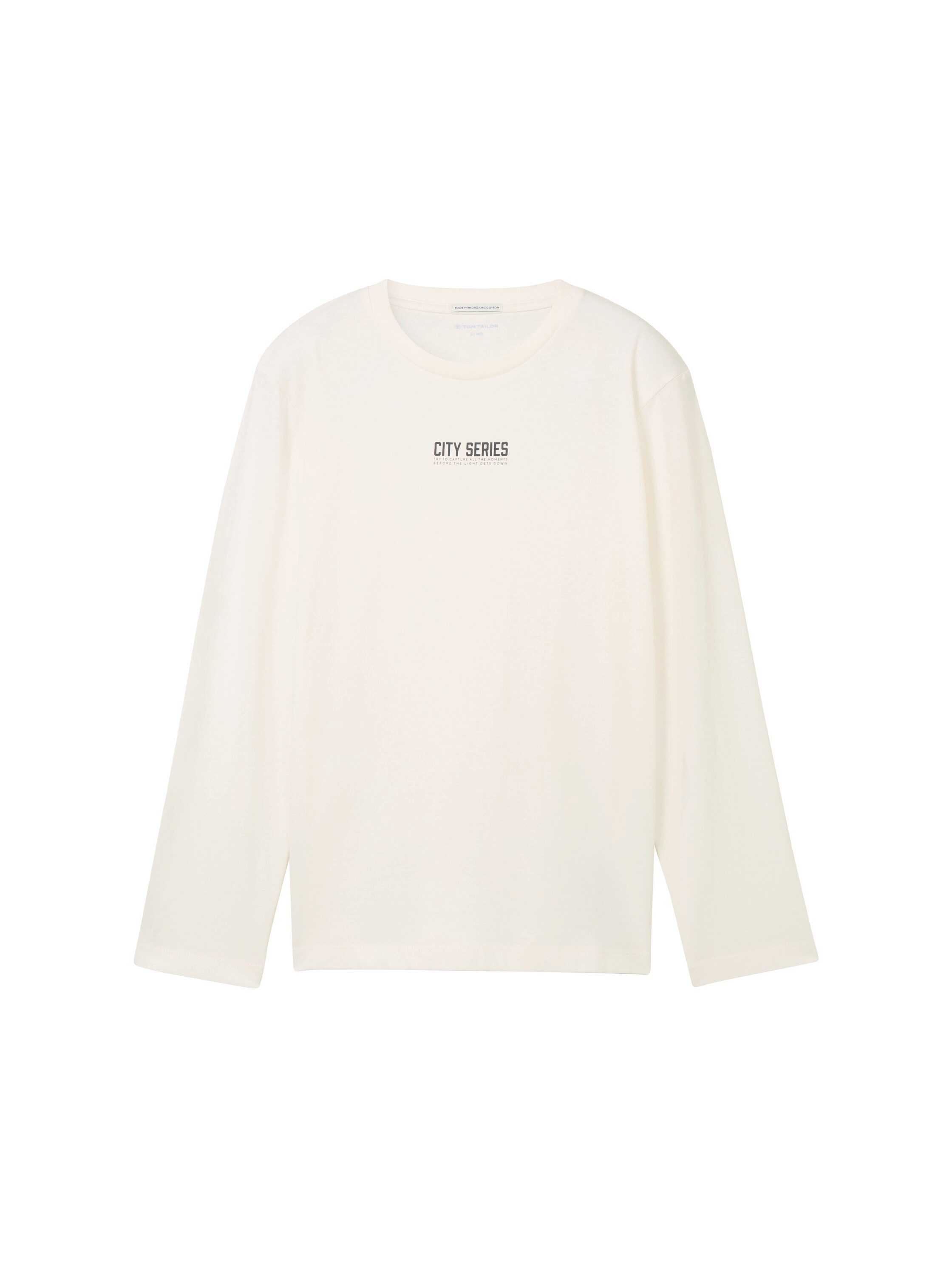 TOM TAILOR Langarmshirt mit Letter Print günstig online kaufen