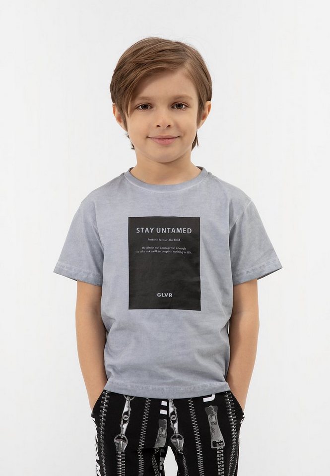 Gulliver T-Shirt mit Kontrastdruck, Vielseitig kombinierbar zu Stoffhosen,  Jeans oder Shorts