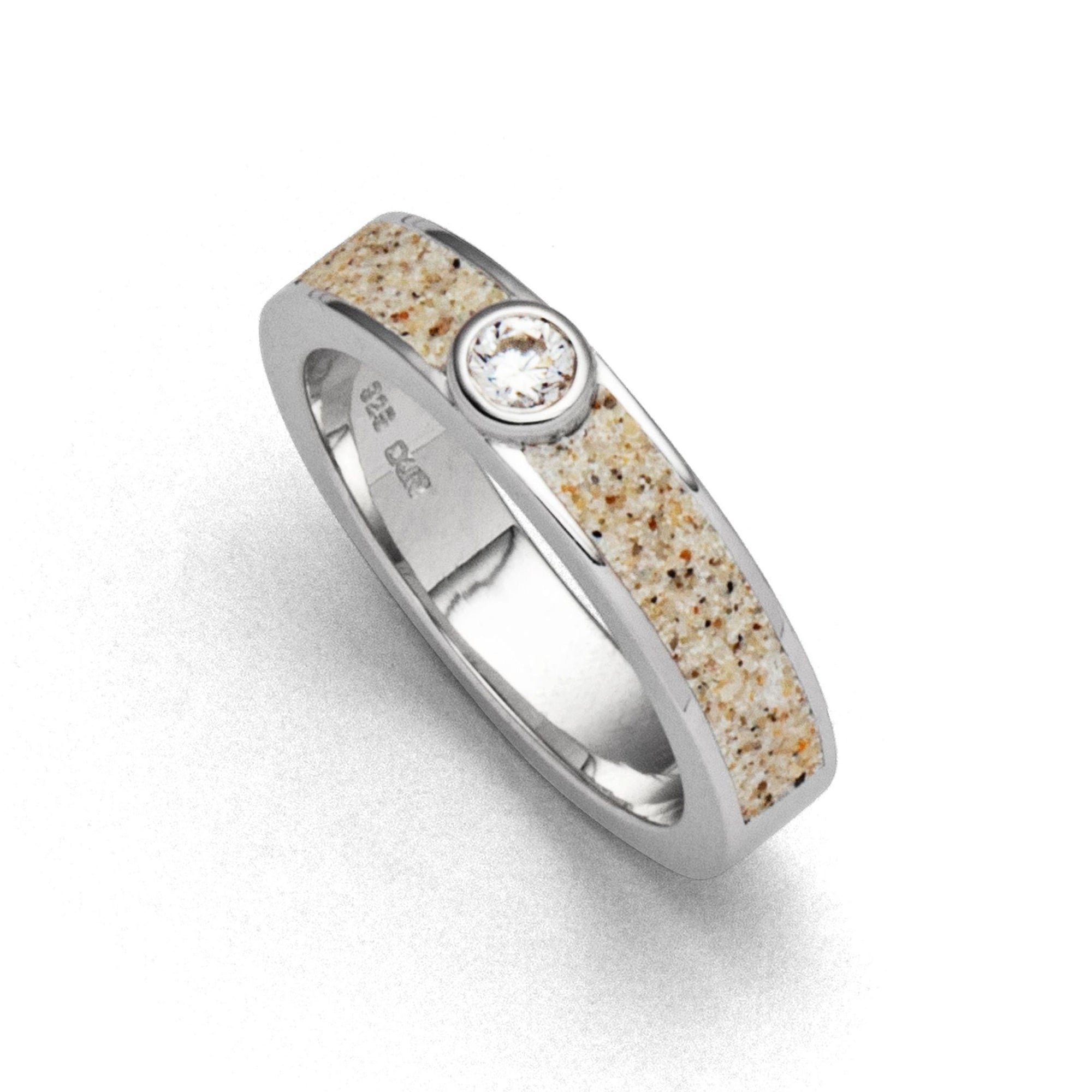Fingerring DUR Schmuck: Ring "Venus" mit Strandsand R5619