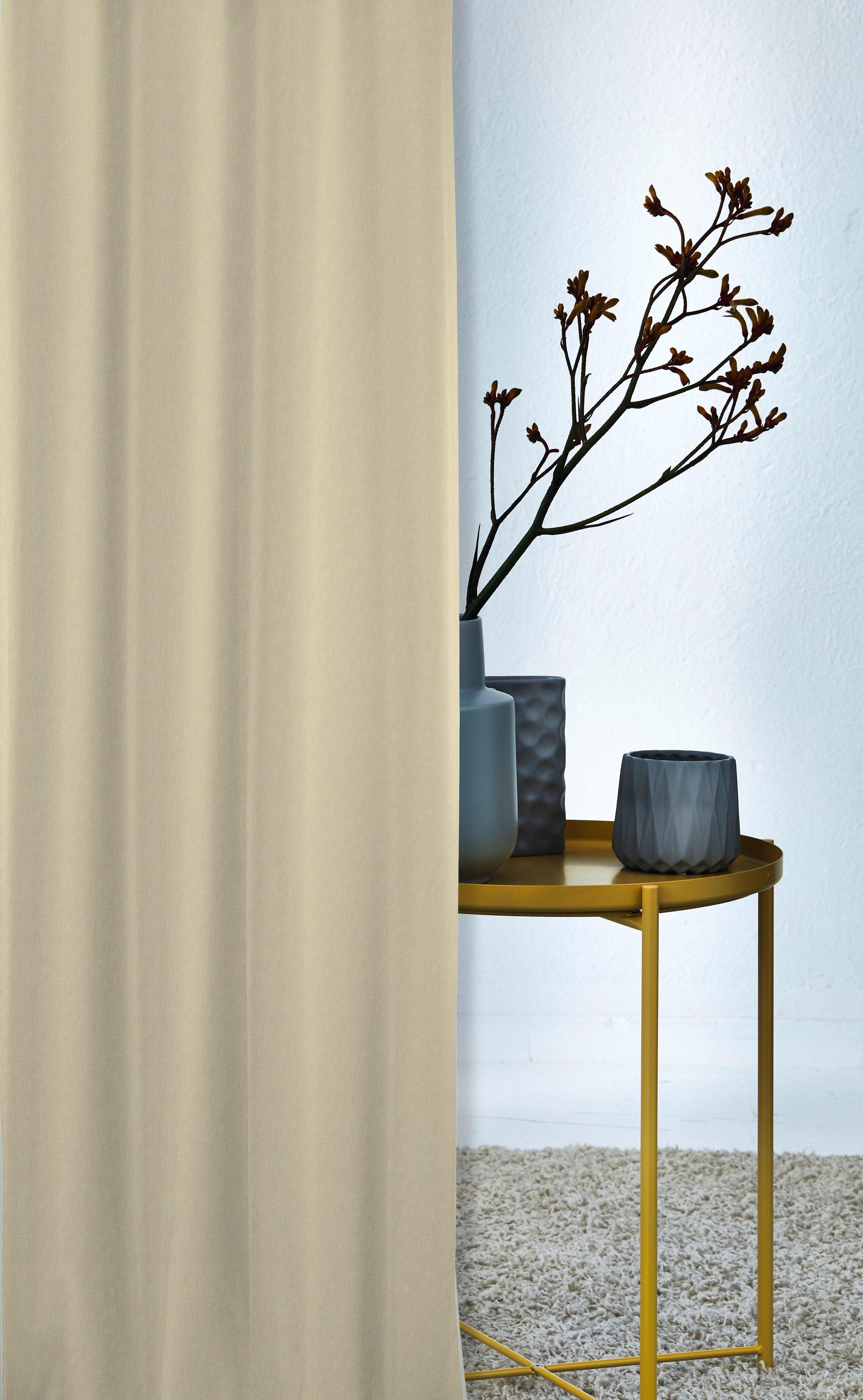 APELT Vorhang ALASKA (1 St), Ösen, blickdicht, Jacquard, HxB: 245x140, Alaska, Ösenschal mit Metallösen