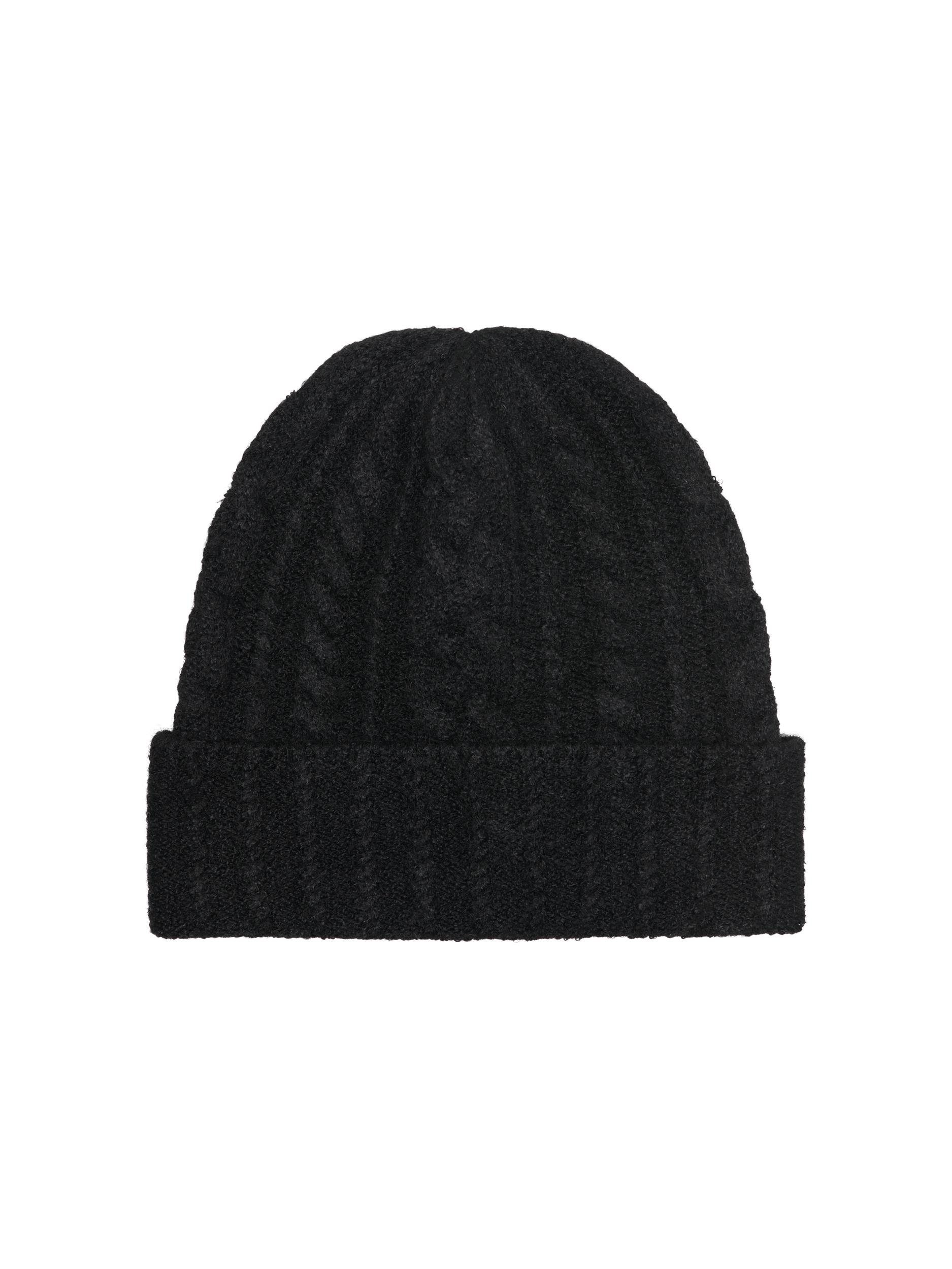 ONLSALLY CC KNIT Beanie LUREX LIFE BEANIE CABLE Black ONLY