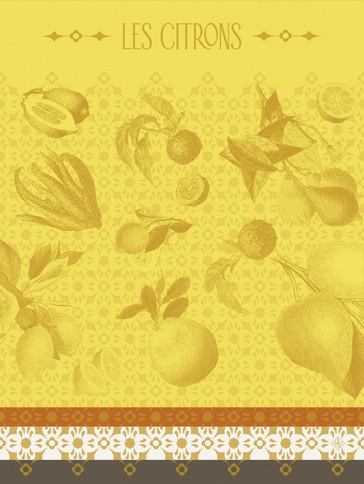 Le Jacquard Francais Geschirrtuch Geschirrtuch La Beauté Du Zeste Cedrat 60x80 cm, (1-tlg., 1 x Geschirrtuch), jacquard-gewebt