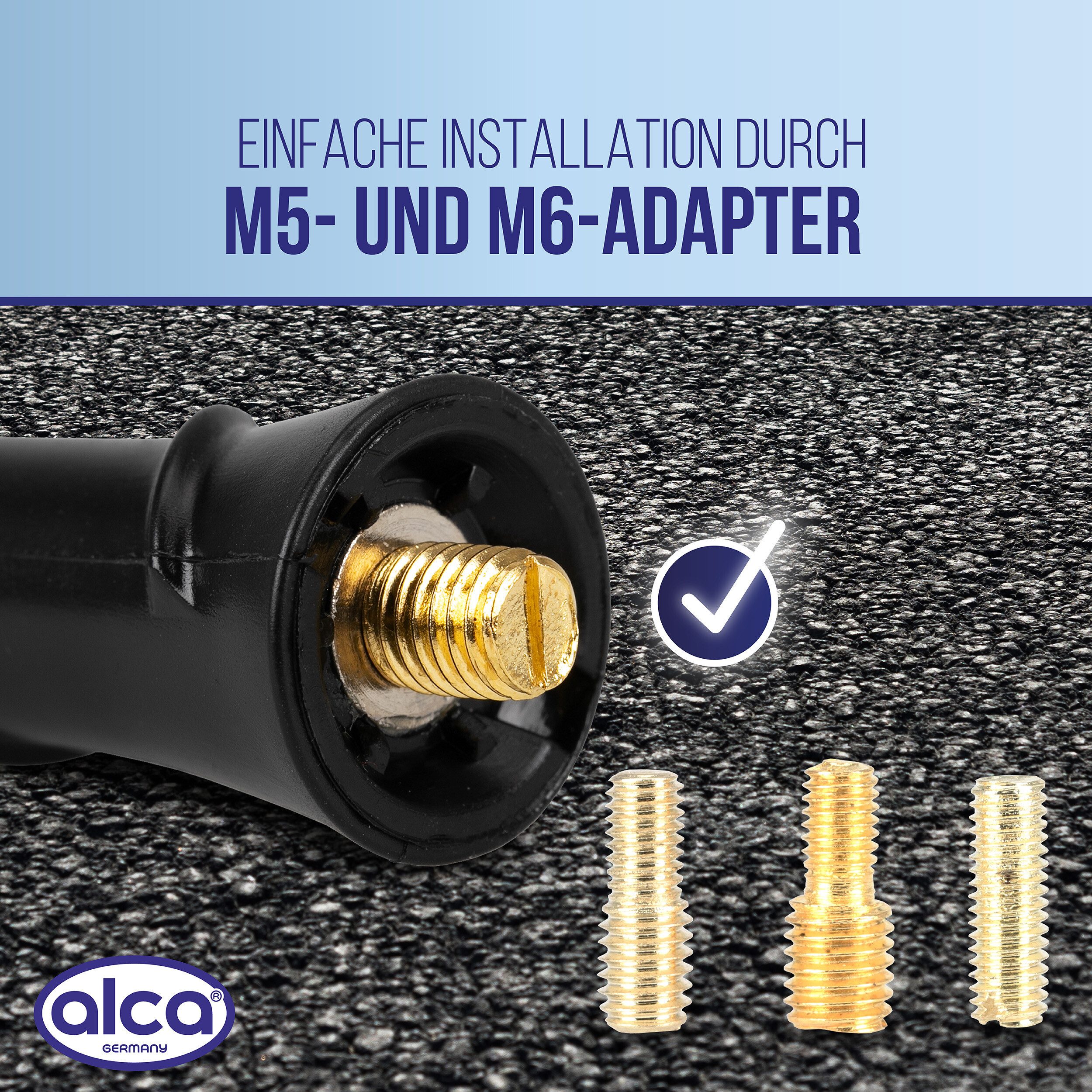 alca Dachantenne Auto 20 cm Universal Spiral Fat FM AM schwarz M5 M6 M7 Autoradio-Ersatzantennenstab (AM/FM) – Bild 5 von 5