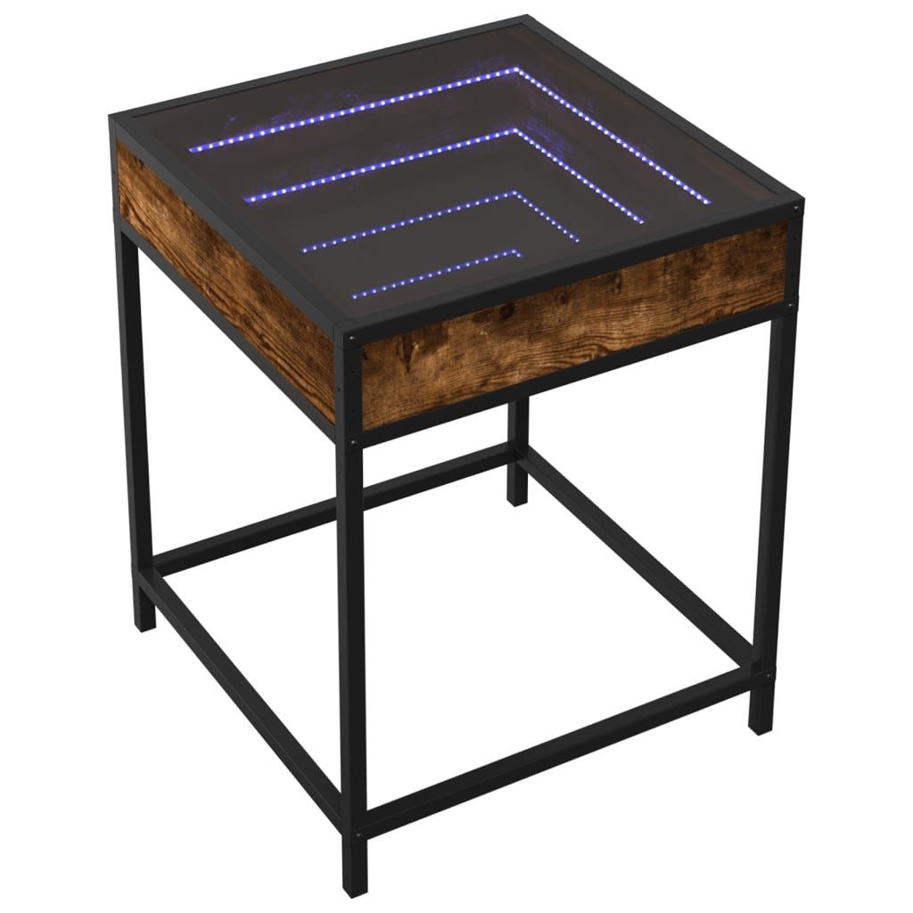 vidaXL Couchtisch Couchtisch mit Infinity-LED Räuchereiche günstig online kaufen