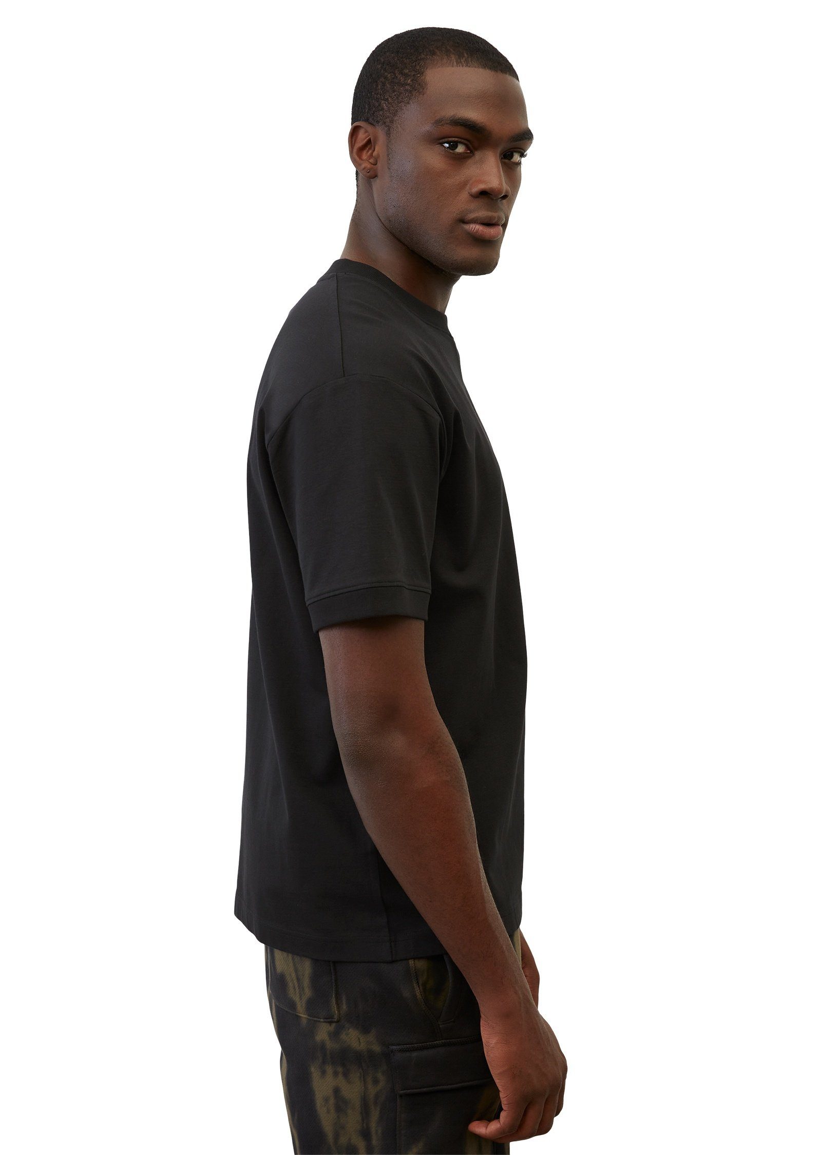 Bio-Baumwolle Marc schwarz reiner aus T-Shirt O'Polo