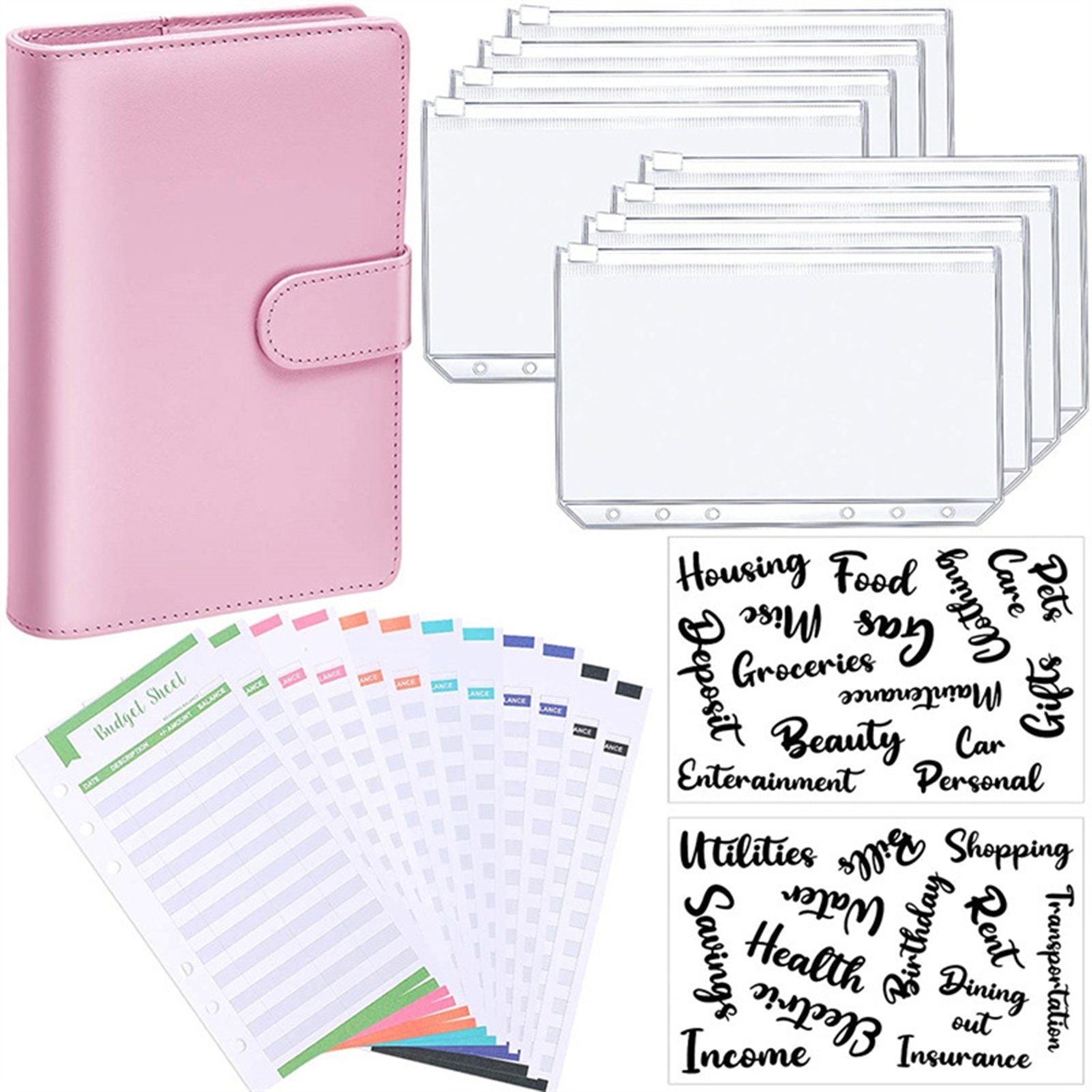 Macaron Blusmart Das Notizbuch Für 6-Loch-Loseblatt-Bücher-Set Handschrift-Notizbuch pink