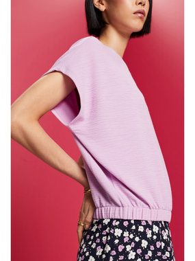 edc by Esprit T-Shirt Blouson-T-Shirt aus Strick (1-tlg)