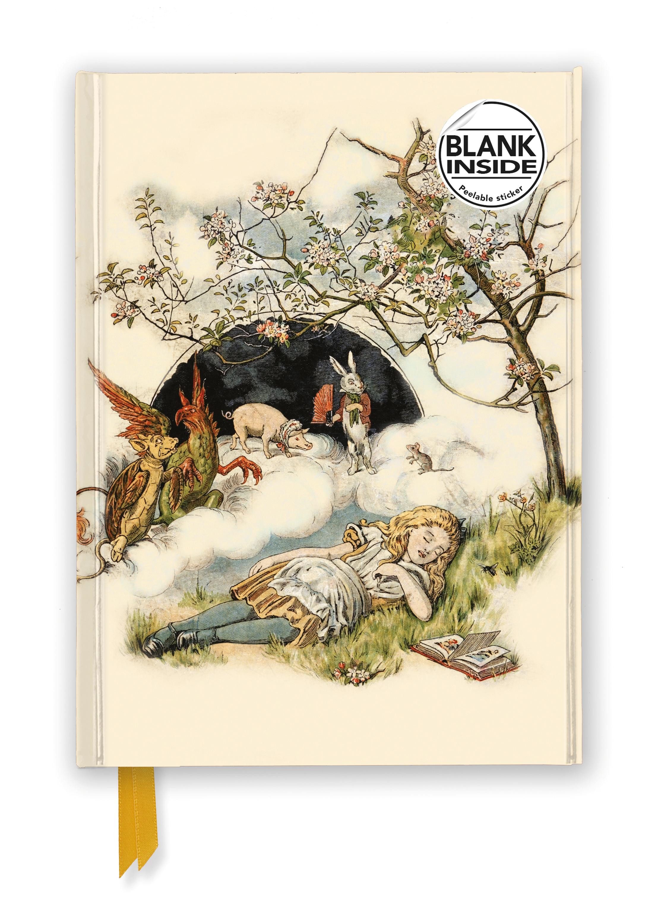 Notizbuch Premium Notizbuch Blank DIN A5: Alice im Wunderland - Schlafende Alice