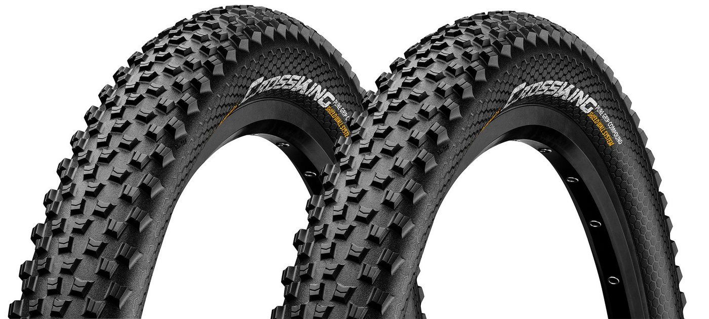 CONTINENTAL Fahrradreifen 2x Continental Cross King Shieldwall 65-622 TLR Falt Reifen 29x2.60, Tubeless Ready