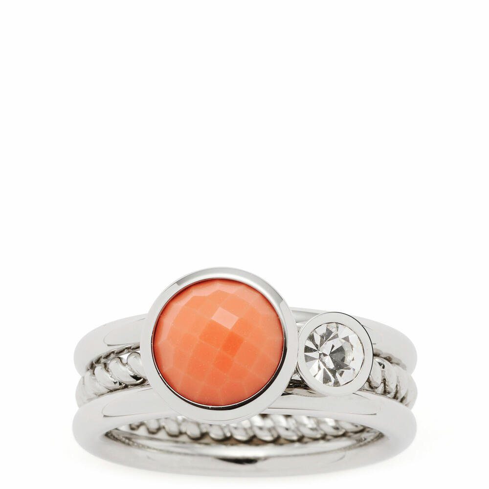 LEONARDO Ring-Set Letizia 17 2er-Set rot...