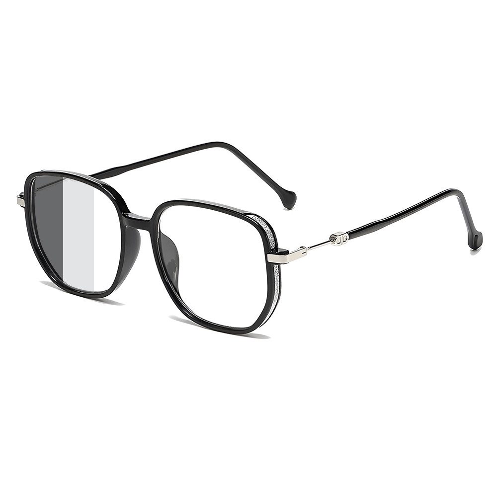 PACIEA Brille Damen UV Schutz Oversized mit Sonne selbsttönend