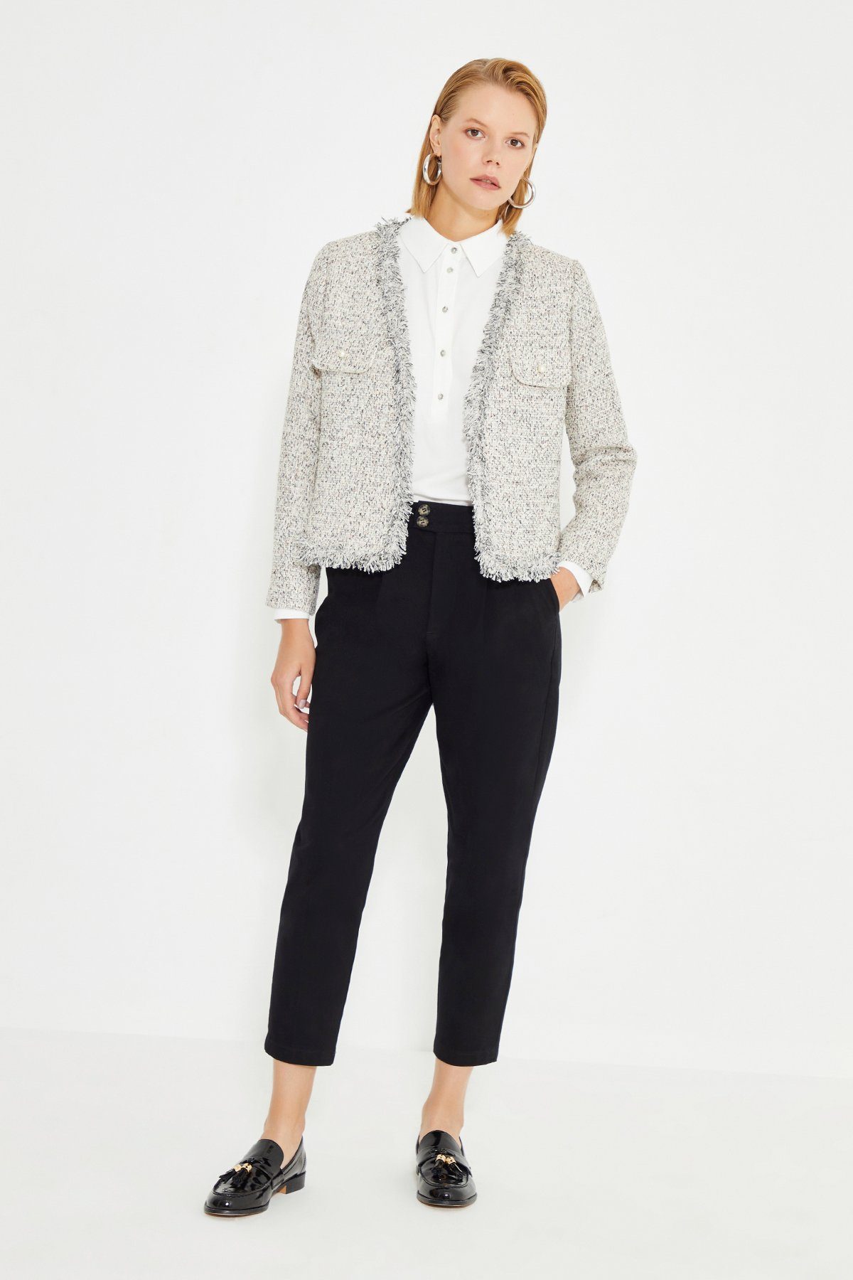 Just Like You  Jacken Tweed-Jacke mit Quasten-Detail günstig online kaufen