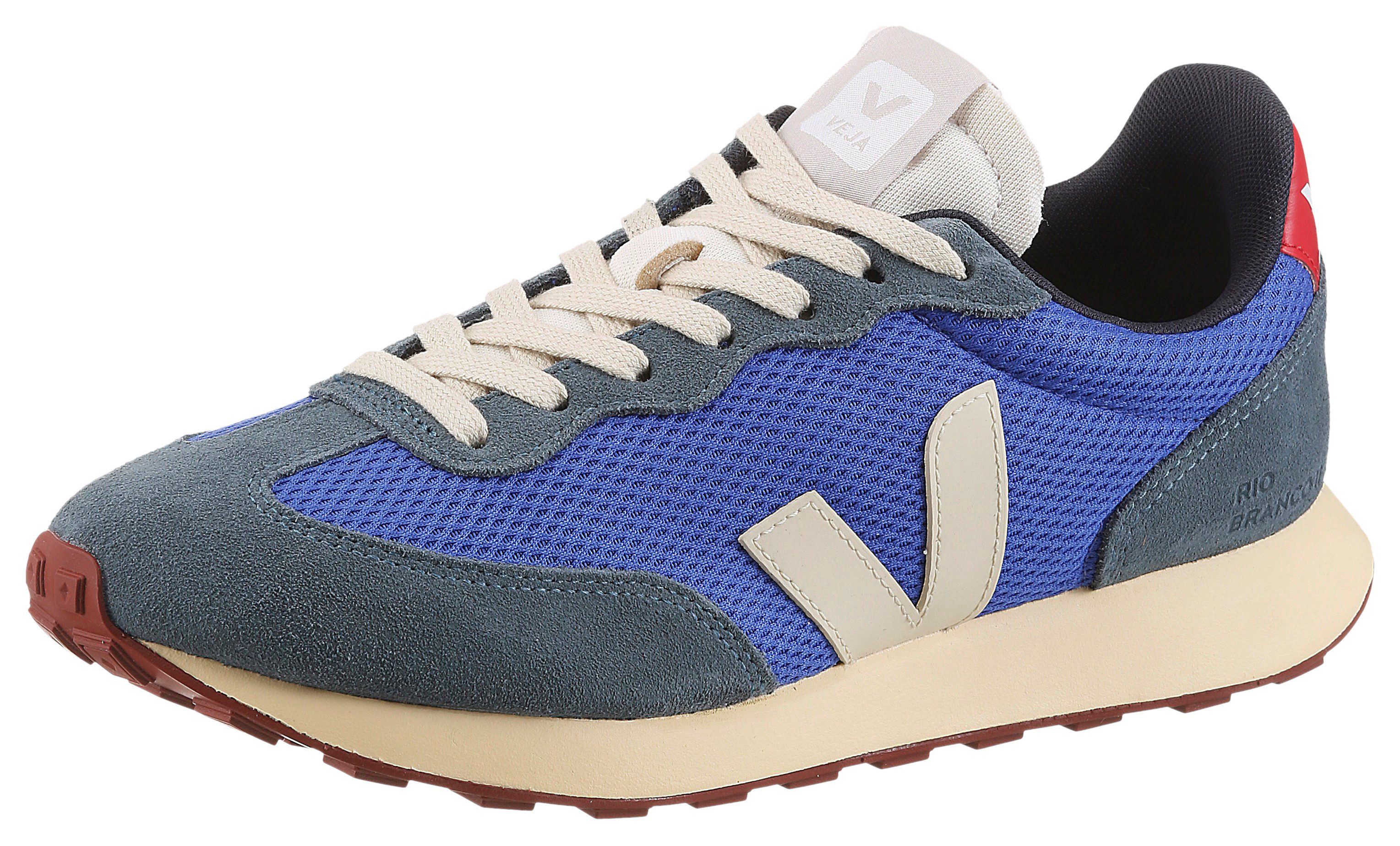 VEJA Rio Branco Sneaker Freizeitschuh, Halbschuh, Schnürer mit mehrfarbigen Kontrastbesätzen