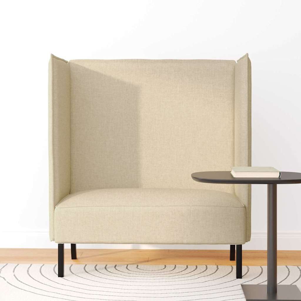 vidaXL Sofa Hoher Rücken Sofa Creme günstig online kaufen