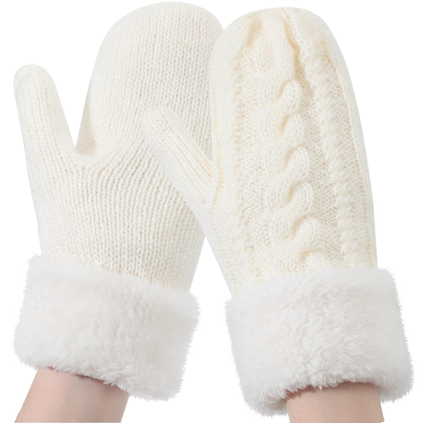 Coonoor Варежки Praktische Winter Fleecehandschuhe Перчатки Strickhandschuhe Einfarbig Winterhandschuhe Sporthandschuhe