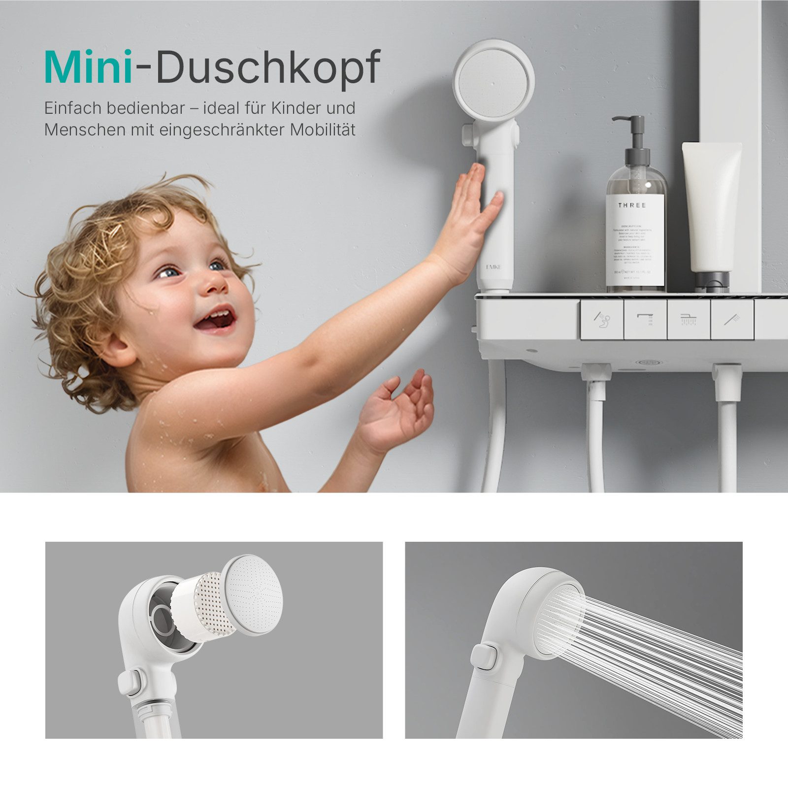 EMKE Duschsystem Duschsäule mit Thermostat und günstig online kaufen