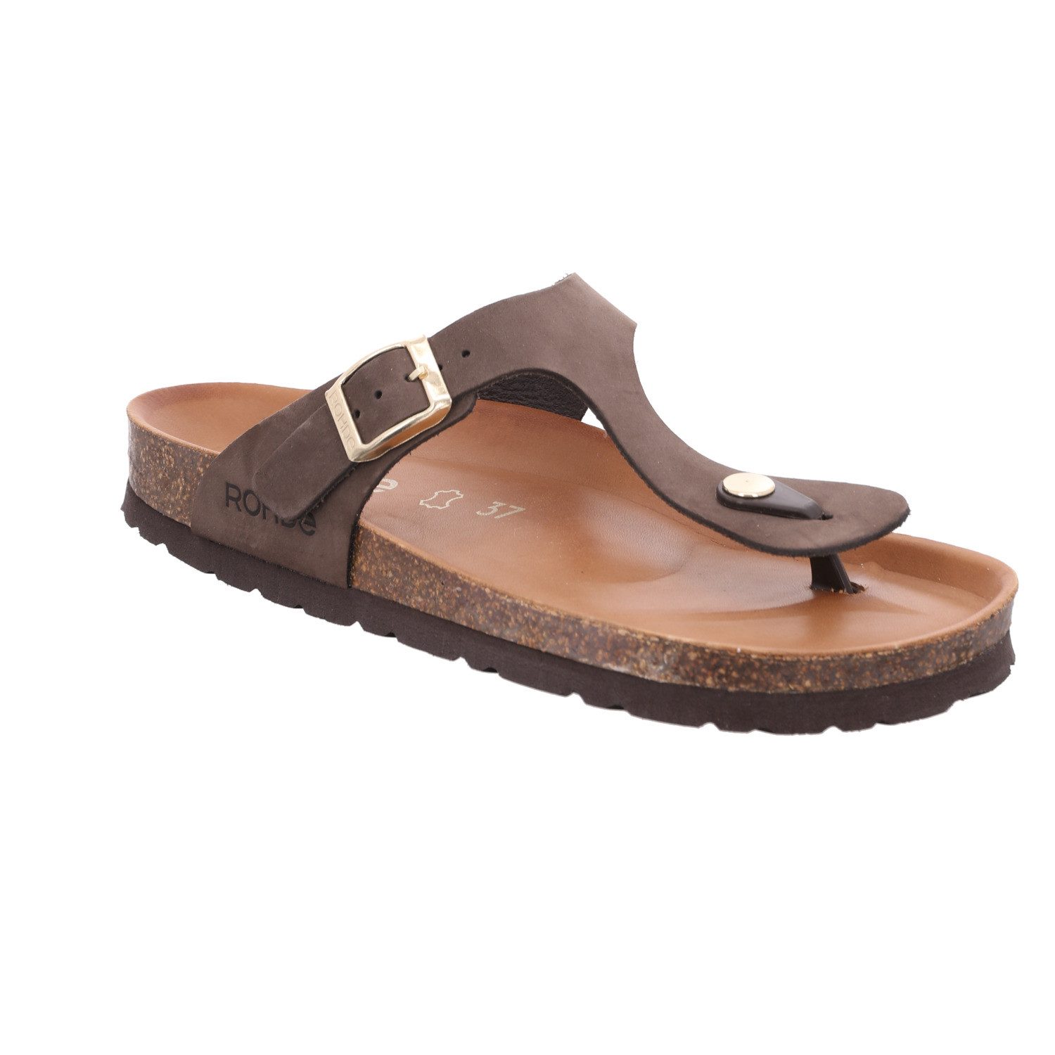 Rohde ALBA Zehentrenner Sommerschuh, Urlaubsschuh, Hausschuh mit verstellbarer Schnalle