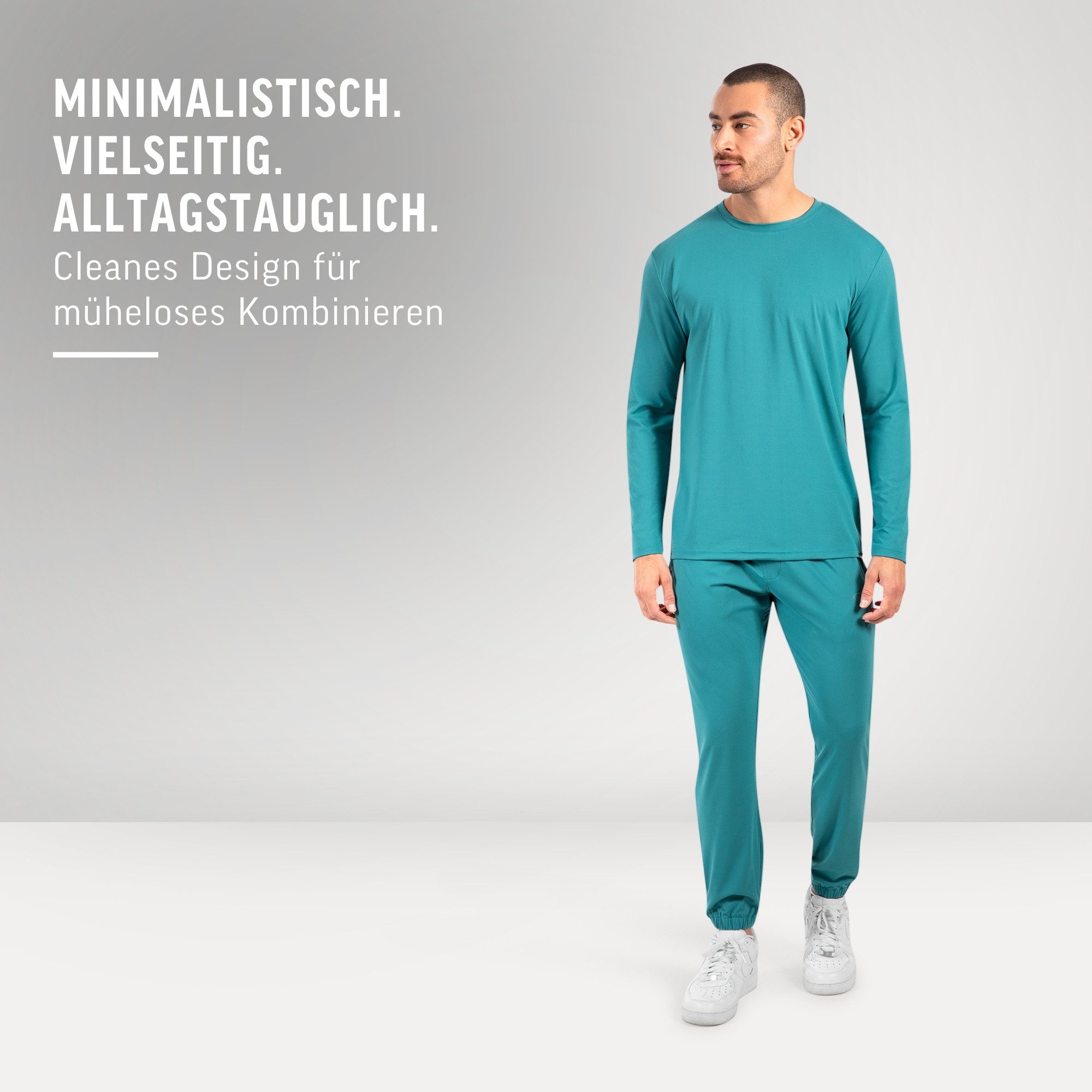 Smilodox Jogginghose Delian, Bequeme Sporthose mit 3D Rubber Print, Elastischem Bund Hohe Bewegungsfreiheit Minimalistisches Design, Freizeit Gym Alltag