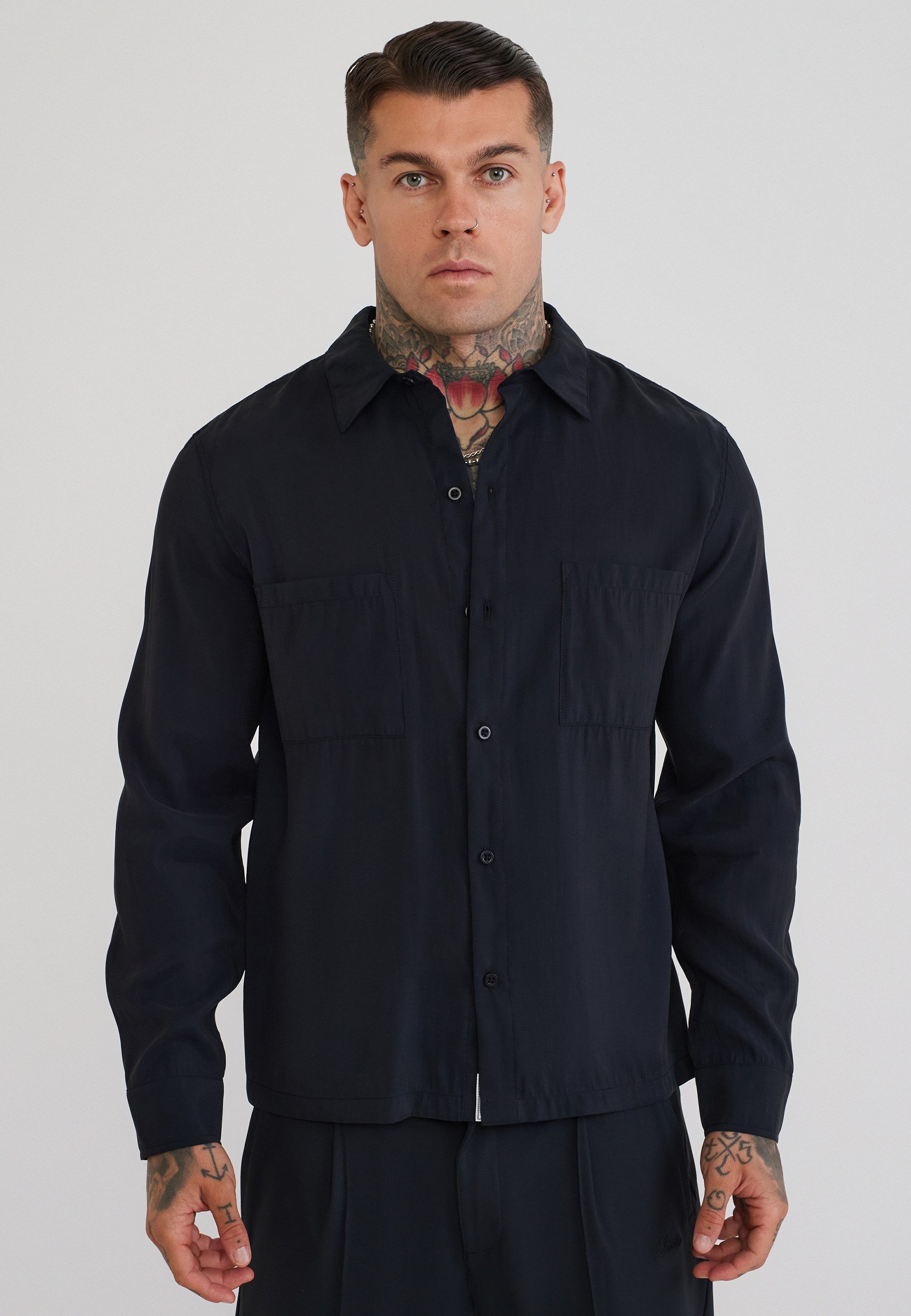Siksilk Langarmhemd