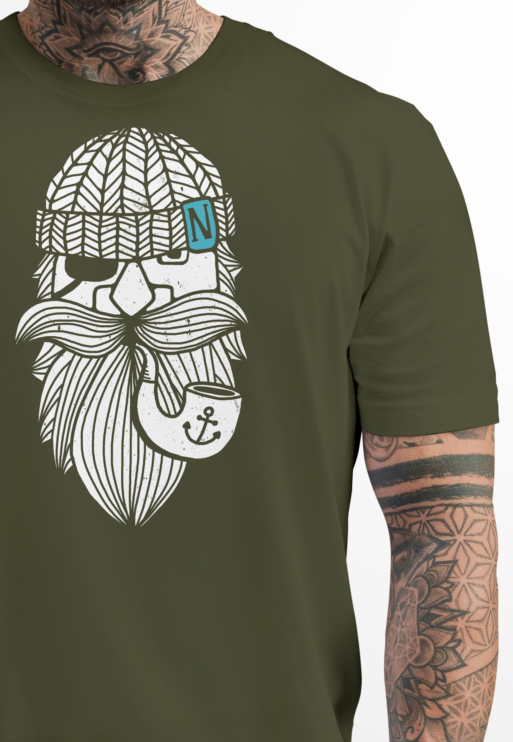 Neverless Print-Shirt Herren T-Shirt Printshirt Seemann günstig online kaufen