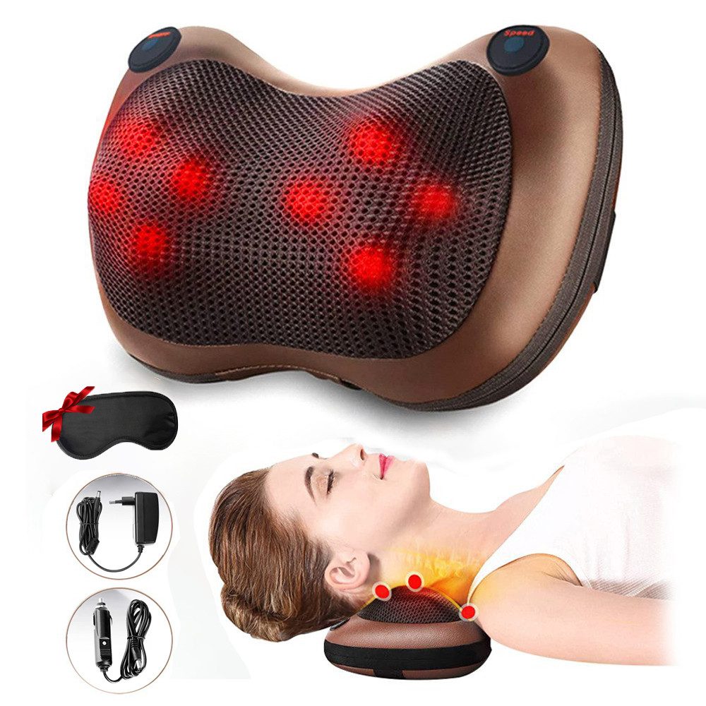 Nacken-Massagekissen Nacken-Massagegerät Shiatsu-Massagegerät mit Wärmefunktion für Nacken