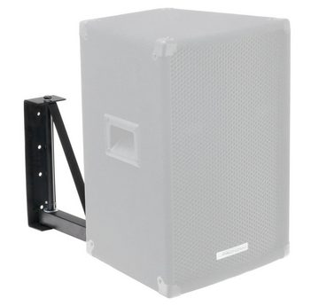 Pronomic WSM-2 PA Wandhalterung für PA-und Hifi-Boxen belastbar bis max. 18 kg Lautsprecher-Wandhalterung, (Paar, 4-tlg., inkl. Lautsprecherflansch, Horizontal schwenkbar, stabil, Metall)