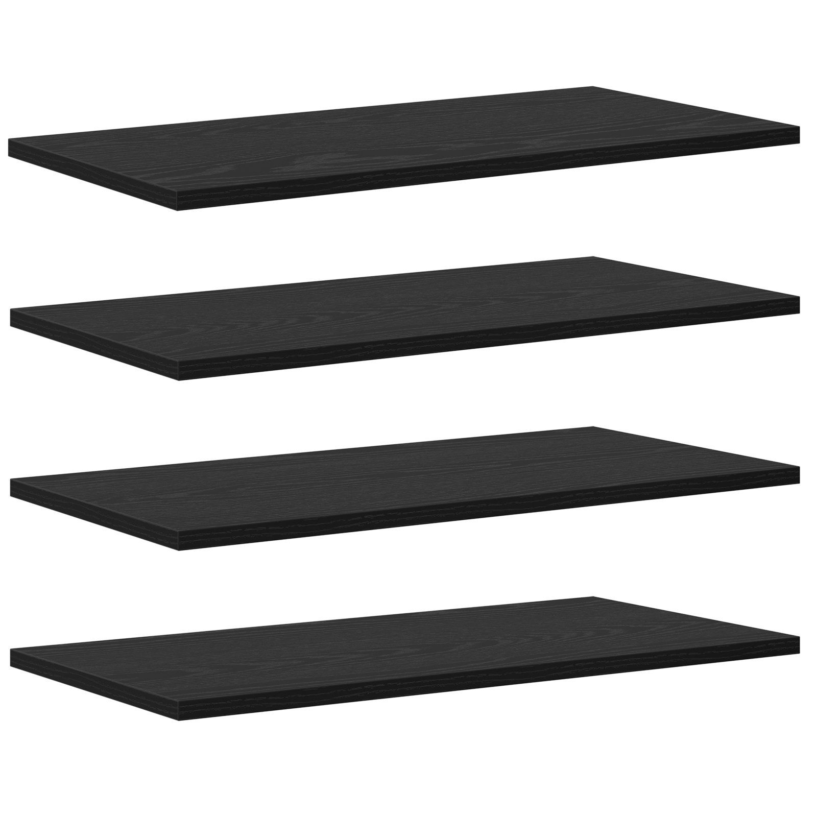 vidaXL Bücherregal Regalbretter 4er Set Schwarz günstig online kaufen