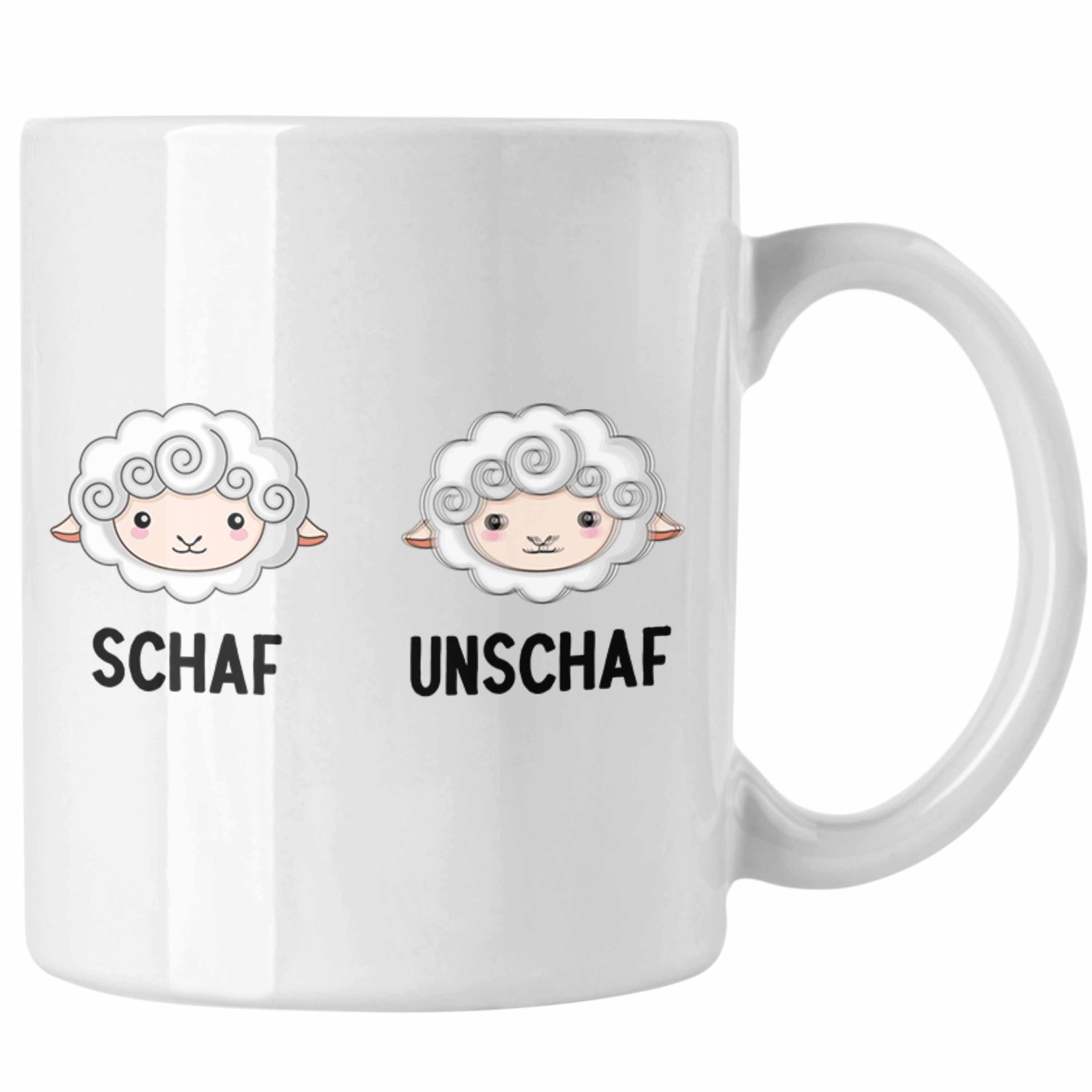 Trendation Tasse Trendation - Fotograf Tasse Lustiger Spruch Fotografie Geschenk Fotografieren Kaffeetasse Geschenkideen Schaf Unschaf Weiss | Teetassen