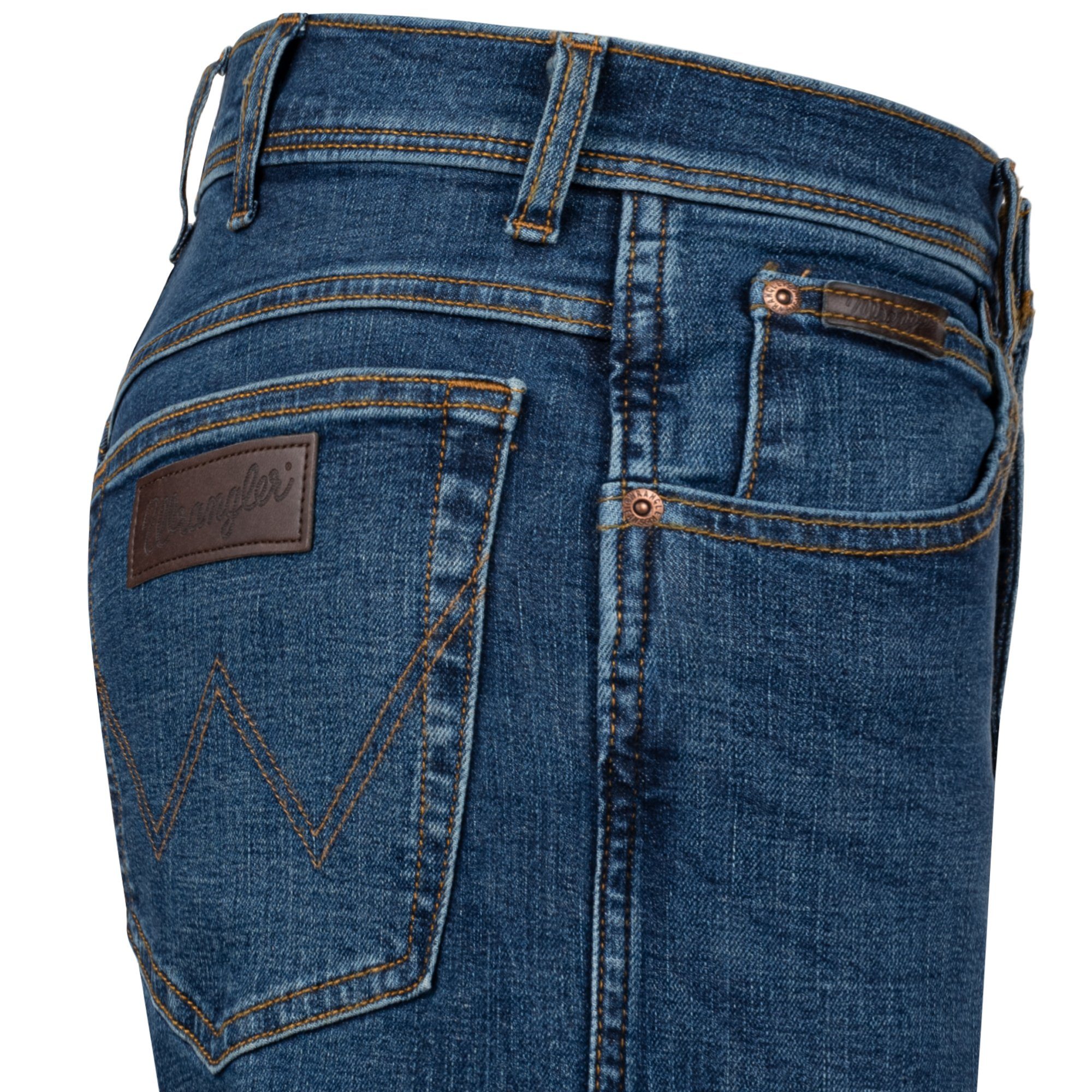 Wrangler Straight-Jeans Texas Authentic Straight Herren-Strechjeans 5-Pocket-Style – Bild 4 von 5