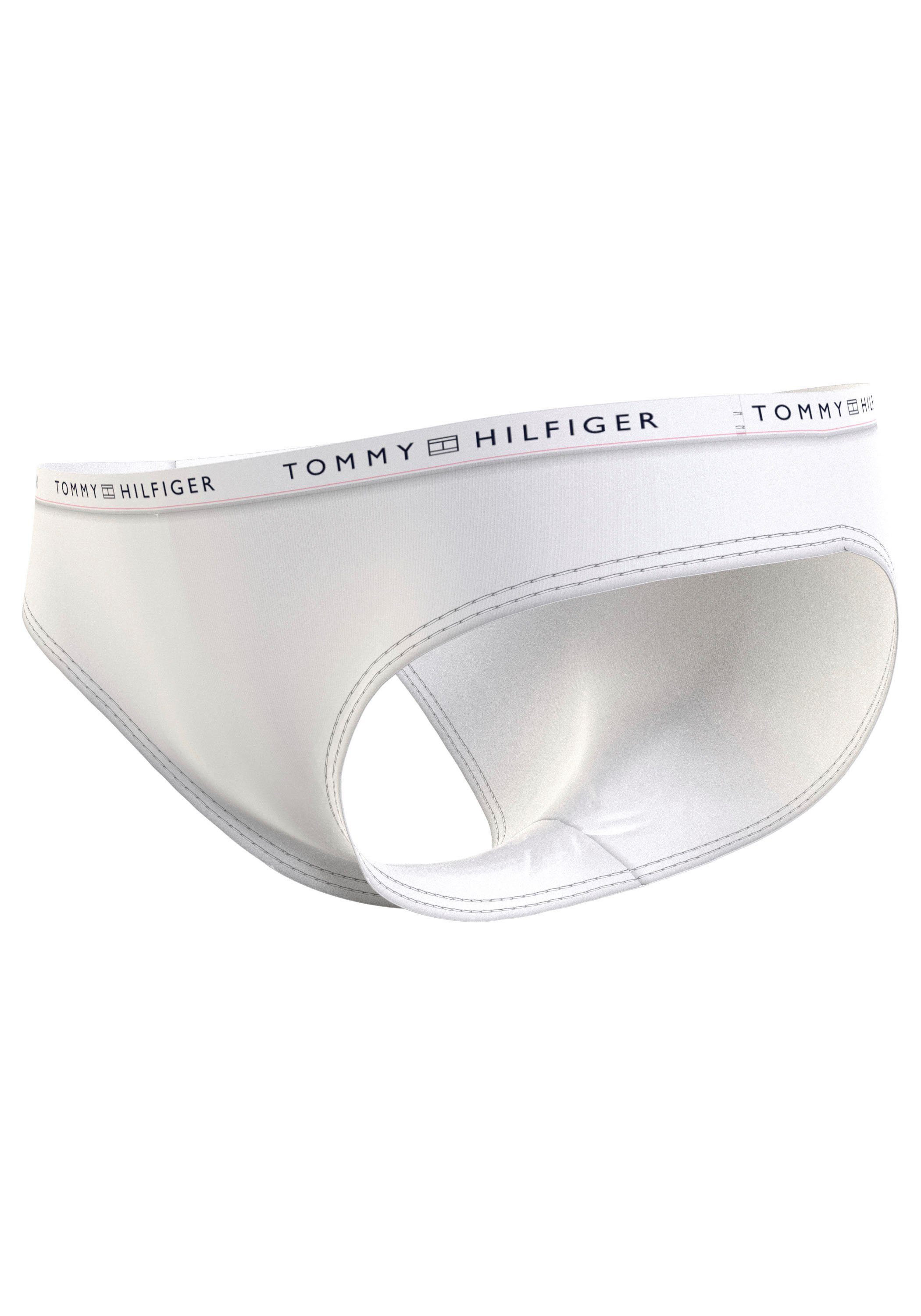 Tommy Hilfiger mit 7P schmalem Underwear BIKINI (Packung, Bikinislip 7er-Pack) Logo-Wäschebund