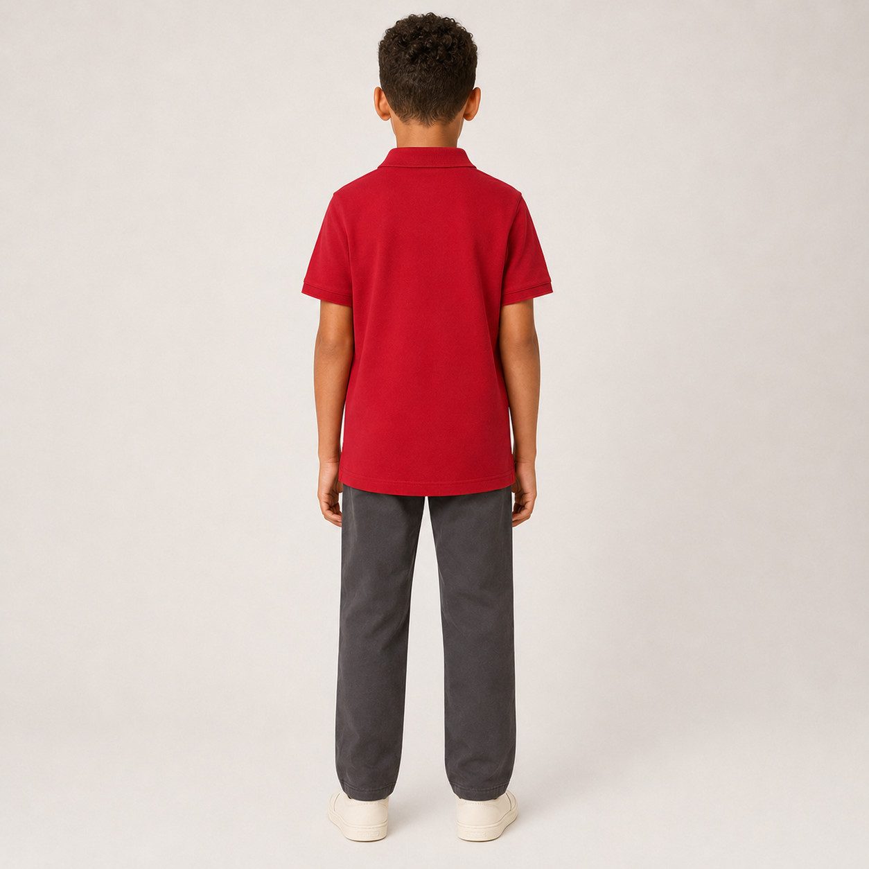 Sitztgut Poloshirt Kinder Polo-Shirt aus Bio-Baumwolle (1-tlg) Seitenschlitze, verlängertes Rückenteil und Transfer-Necklabel