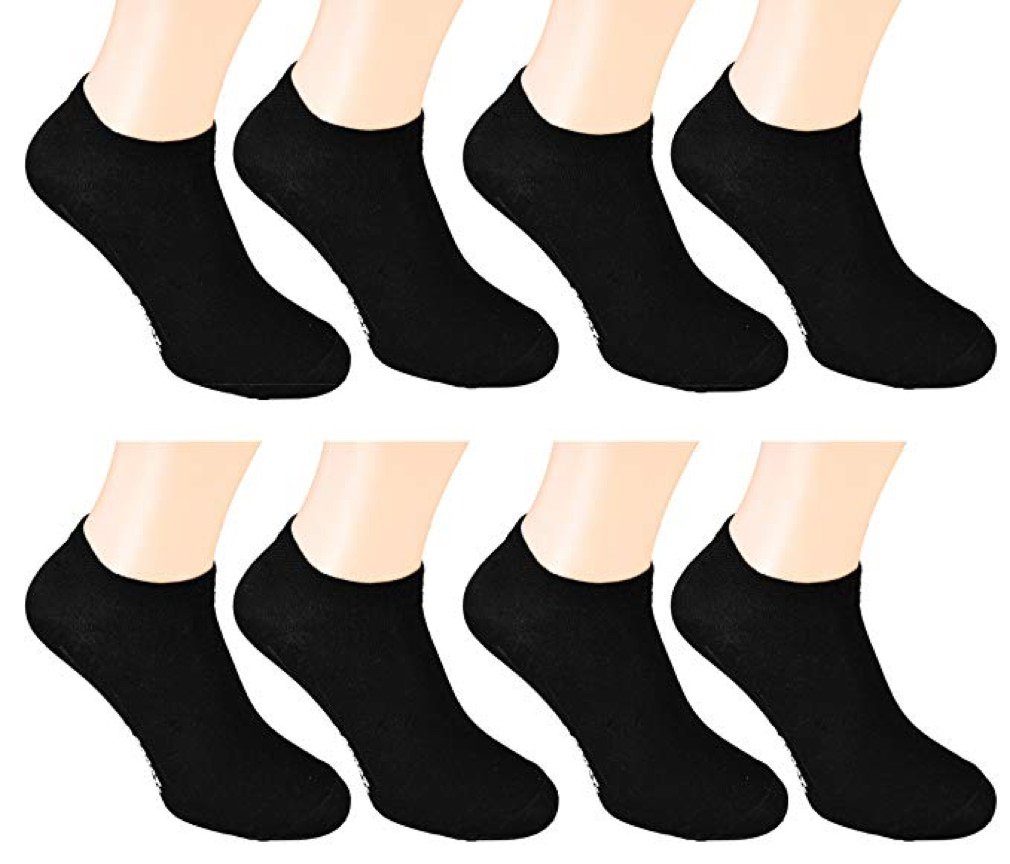 Cocain underwear Sneakersocken 8 Paar Sneaker Socken Füsslinge Söckchen für Herren (8-Paar) verschiedene Modelle - Baumwolle schwarz