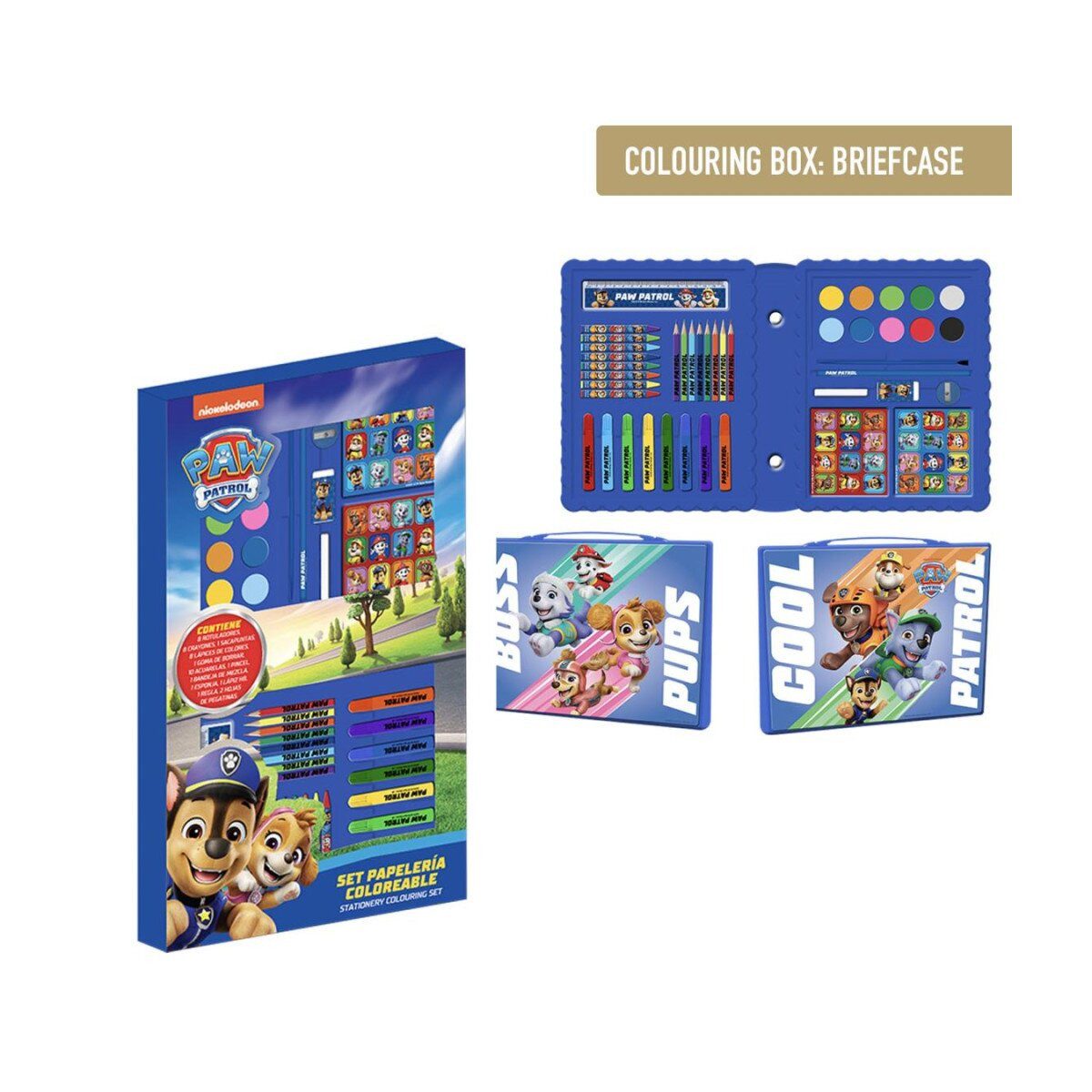 PAW PATROL Kreativset Paw Patrol Schreibset Boss Pups – Schulset für Kinder