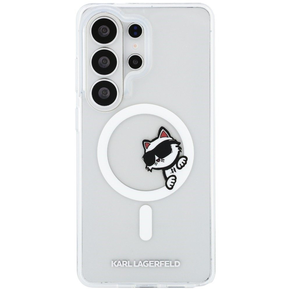 KARL LAGERFELD Handyhülle Galaxy S26 Ultra transparent MagSafe Katze Choupette Logo 6,9 Zoll, Kantenschutz