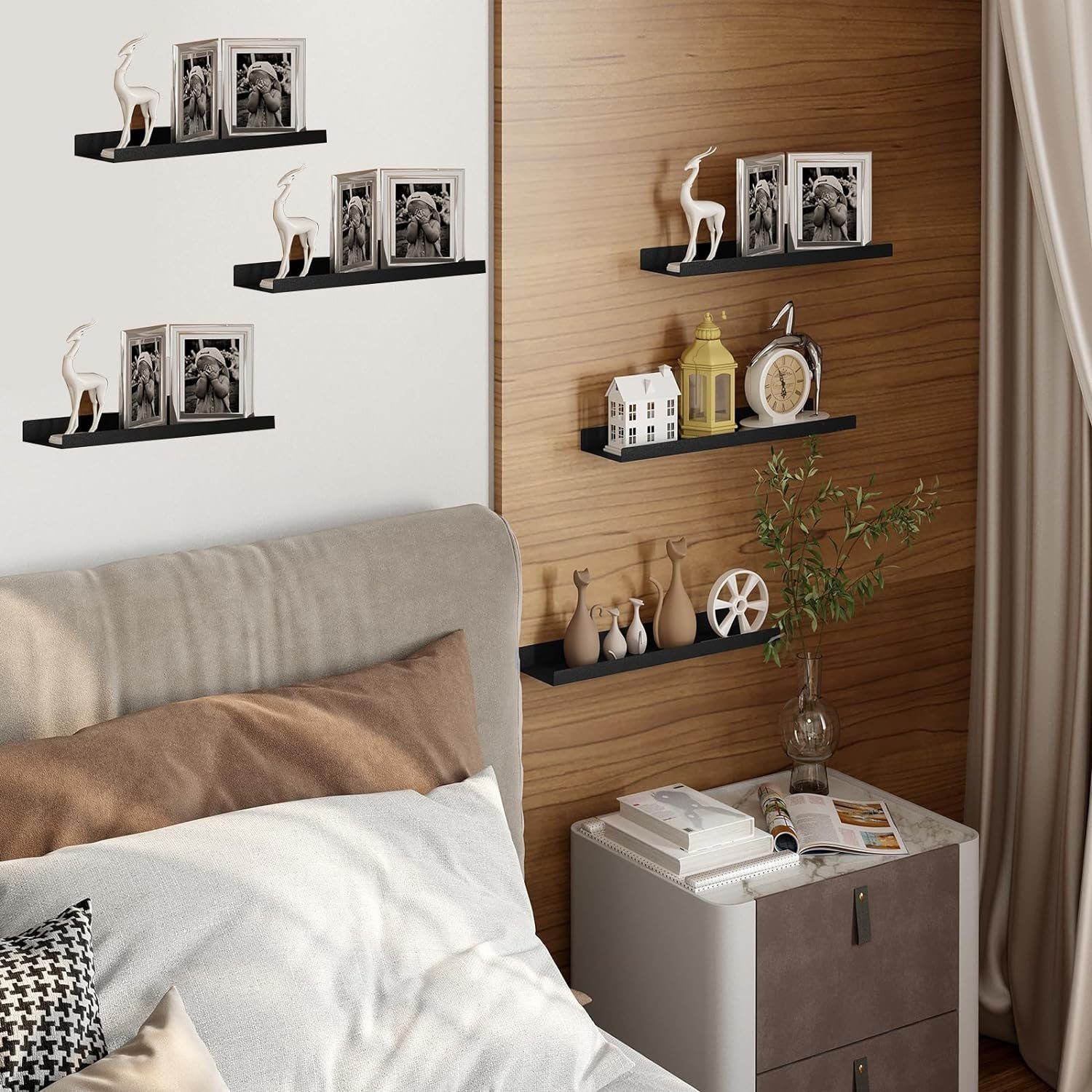 EUGAD Wandregal, 6-tlg., Schweberegal aus Metall, für Wohnzimmer Küche, sch günstig online kaufen