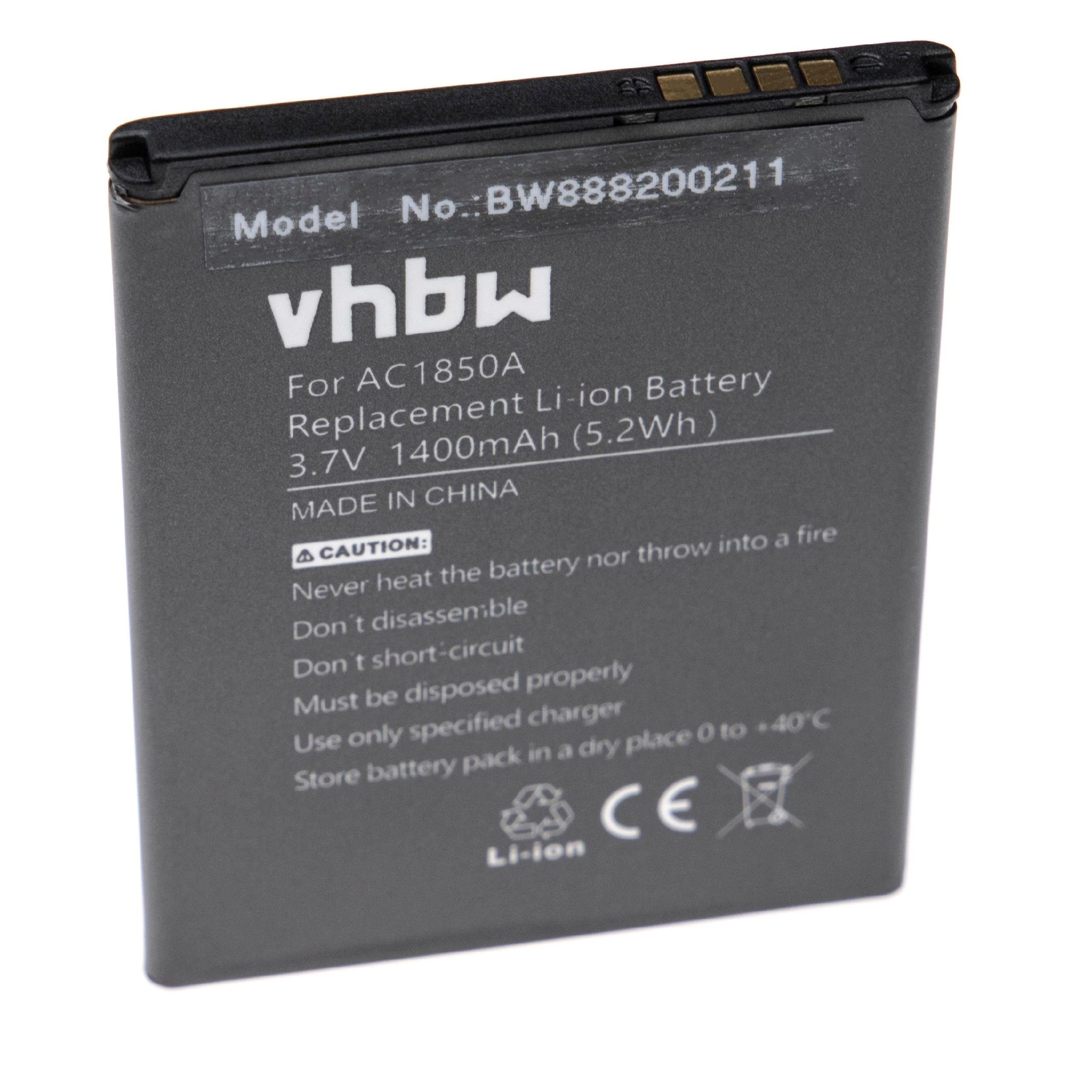 vhbw kompatibel mit Archos 50c Neon Smartphone-Akku Li-Ion 1400 mAh (3,7 V)