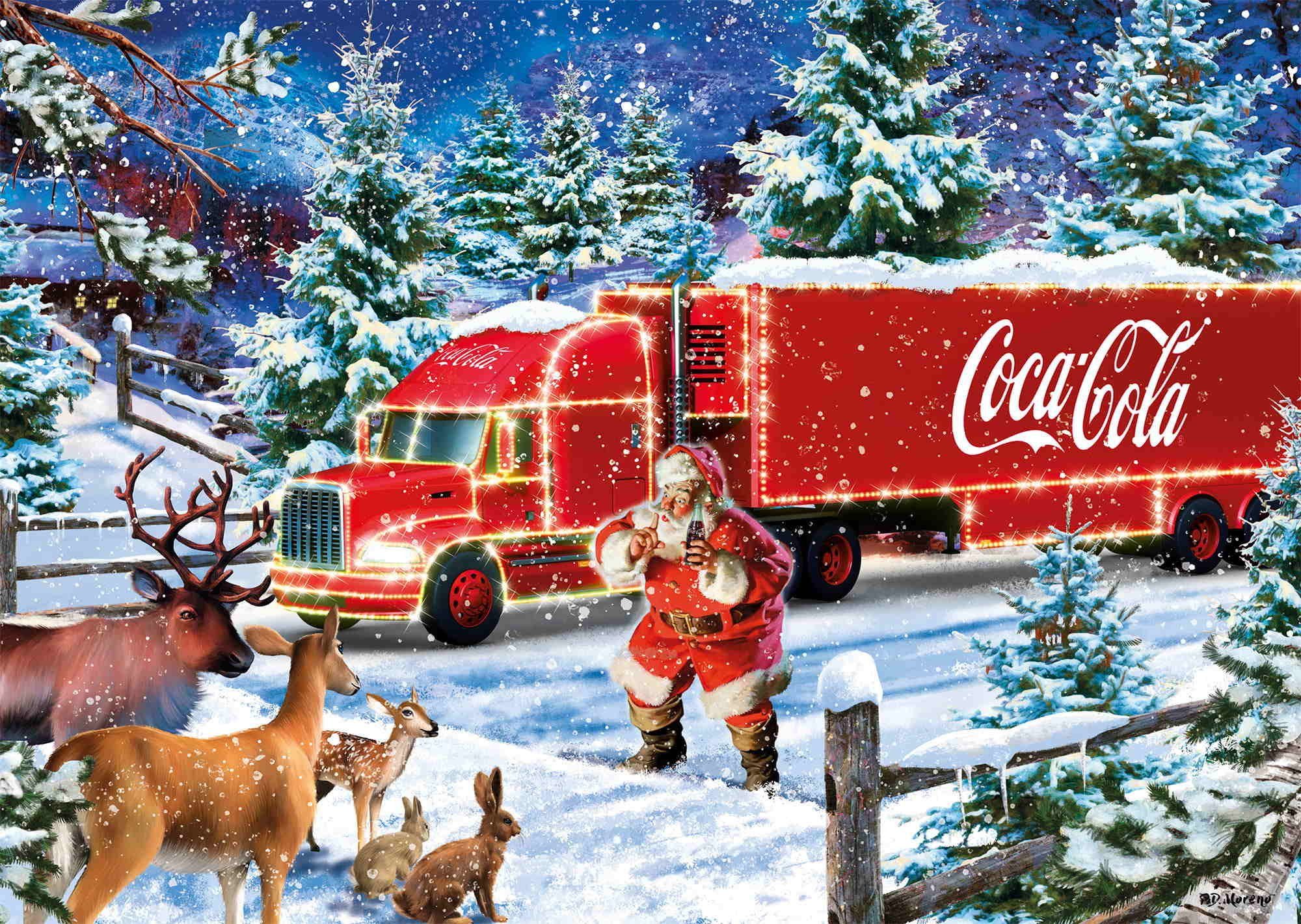 Schmidt Spiele Puzzle 1000 Teile Puzzle Coca Cola Christmas-Truck 57598, Pu günstig online kaufen