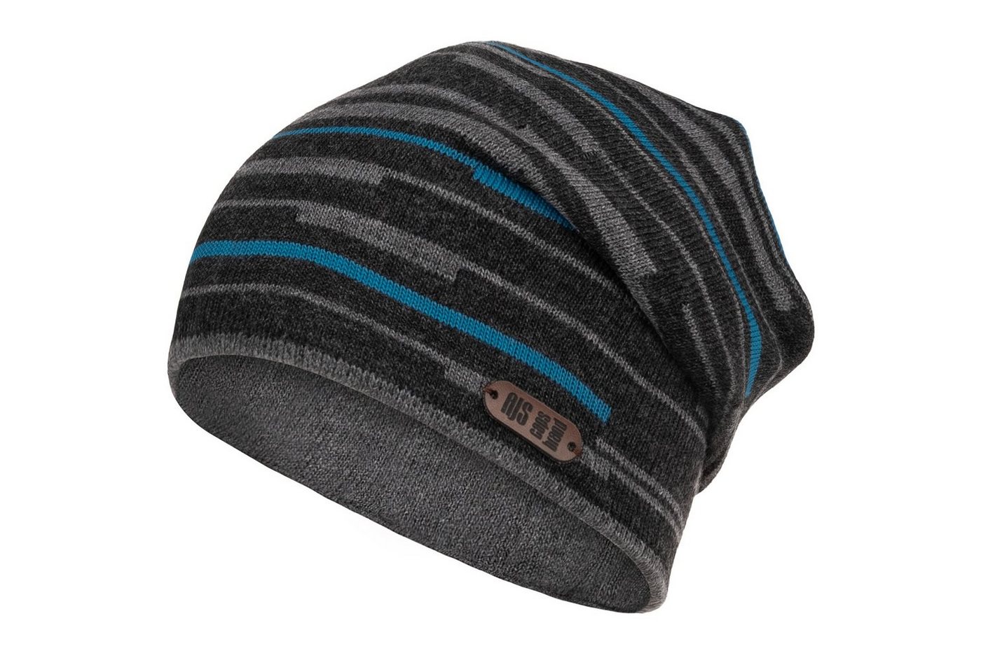 AJS Strickmütze Wintermütze Wendemütze Jungen Beanie Herrenmütze