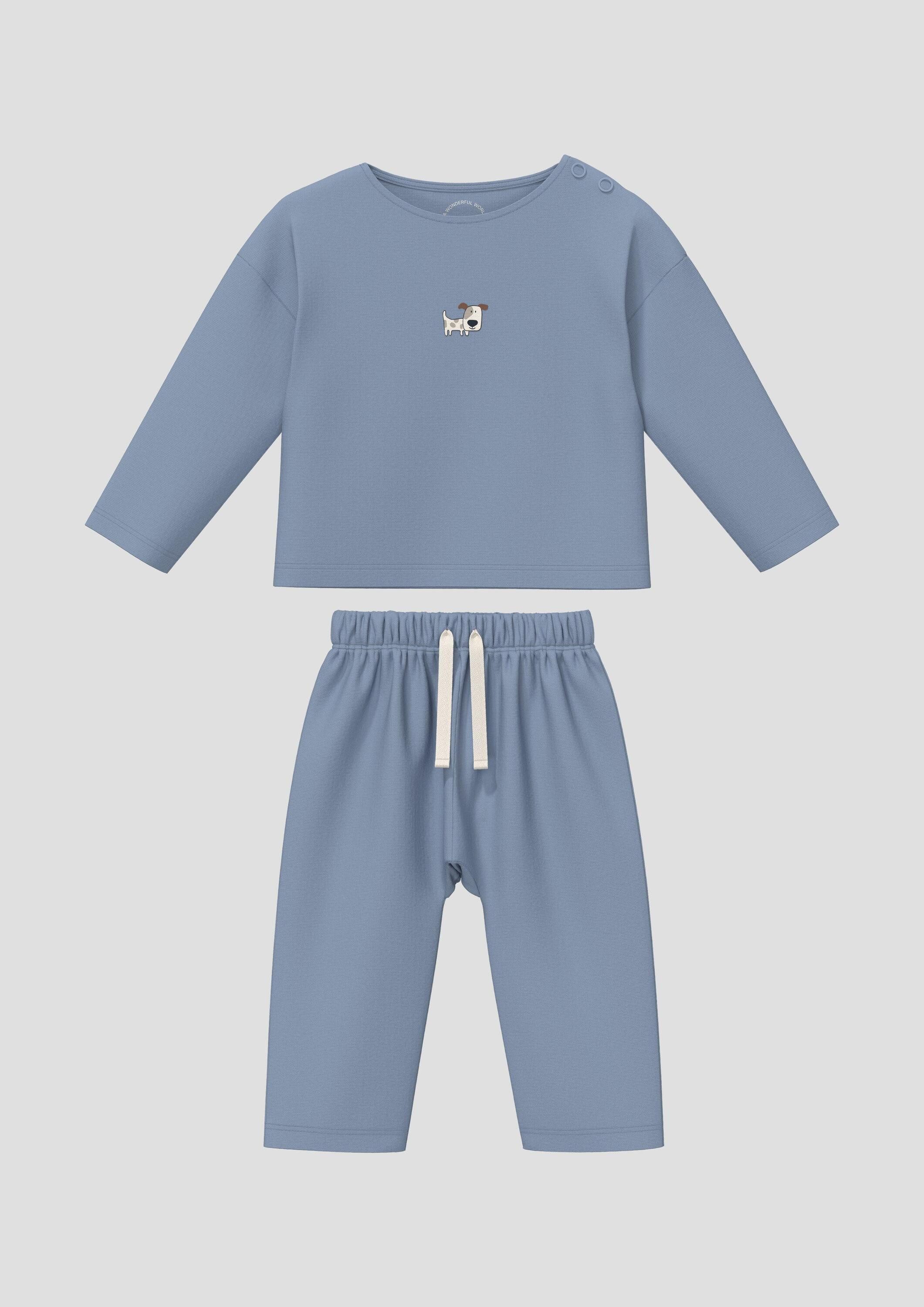 s.Oliver Langarmshirt T-Shirt Unisex Set Langarmshirt und Jogpants
