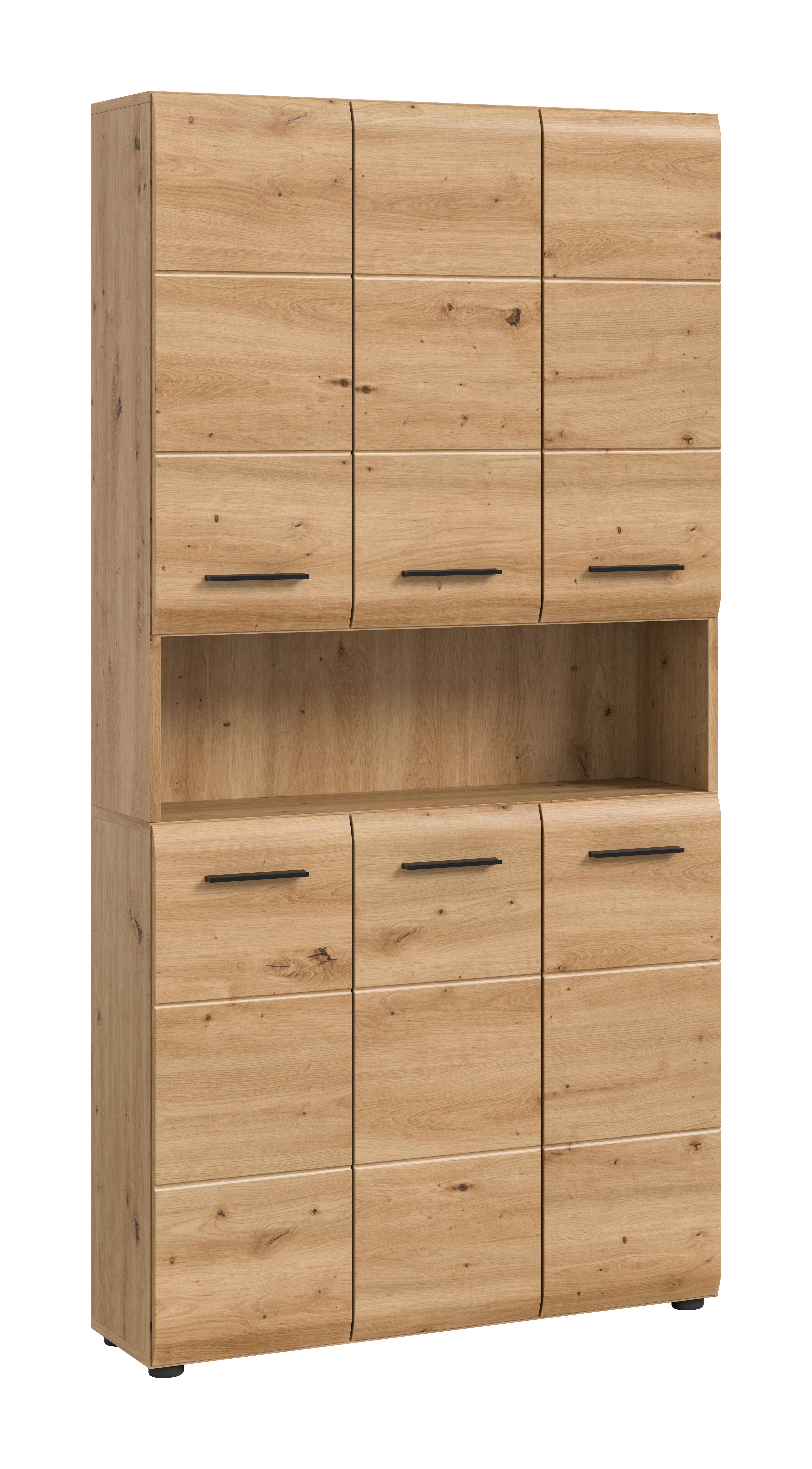 furnling Mehrzweckschrank Hochschrank Ivy (1-St) 1 offenes Fach, 6 Türen, 1 günstig online kaufen